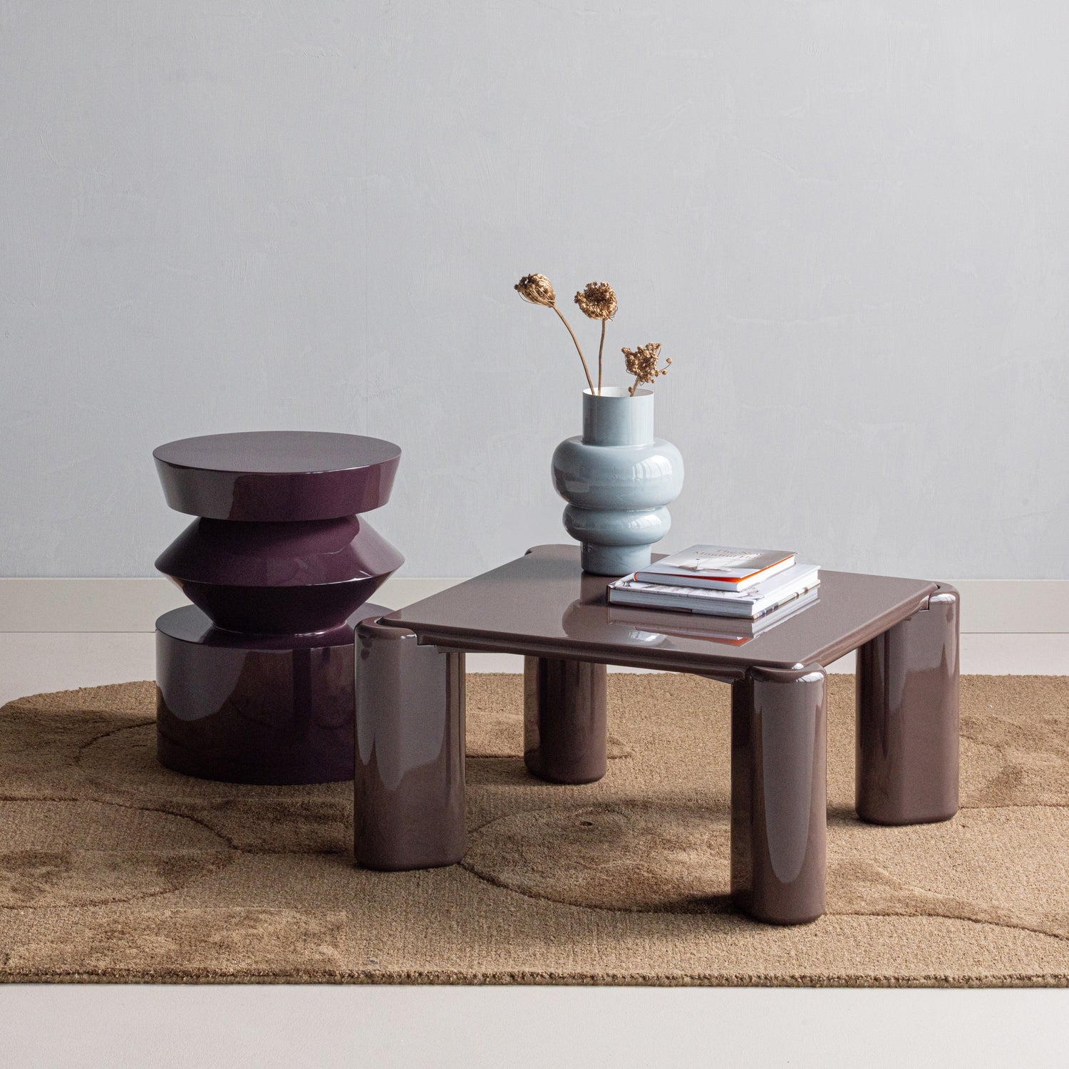 AUREN Purple Side Table