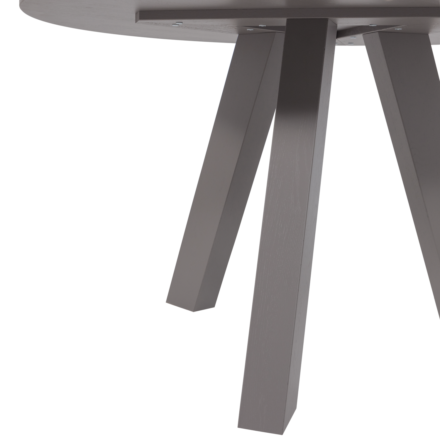 Runder Tisch RHONDA TRIO graues Eichenholz