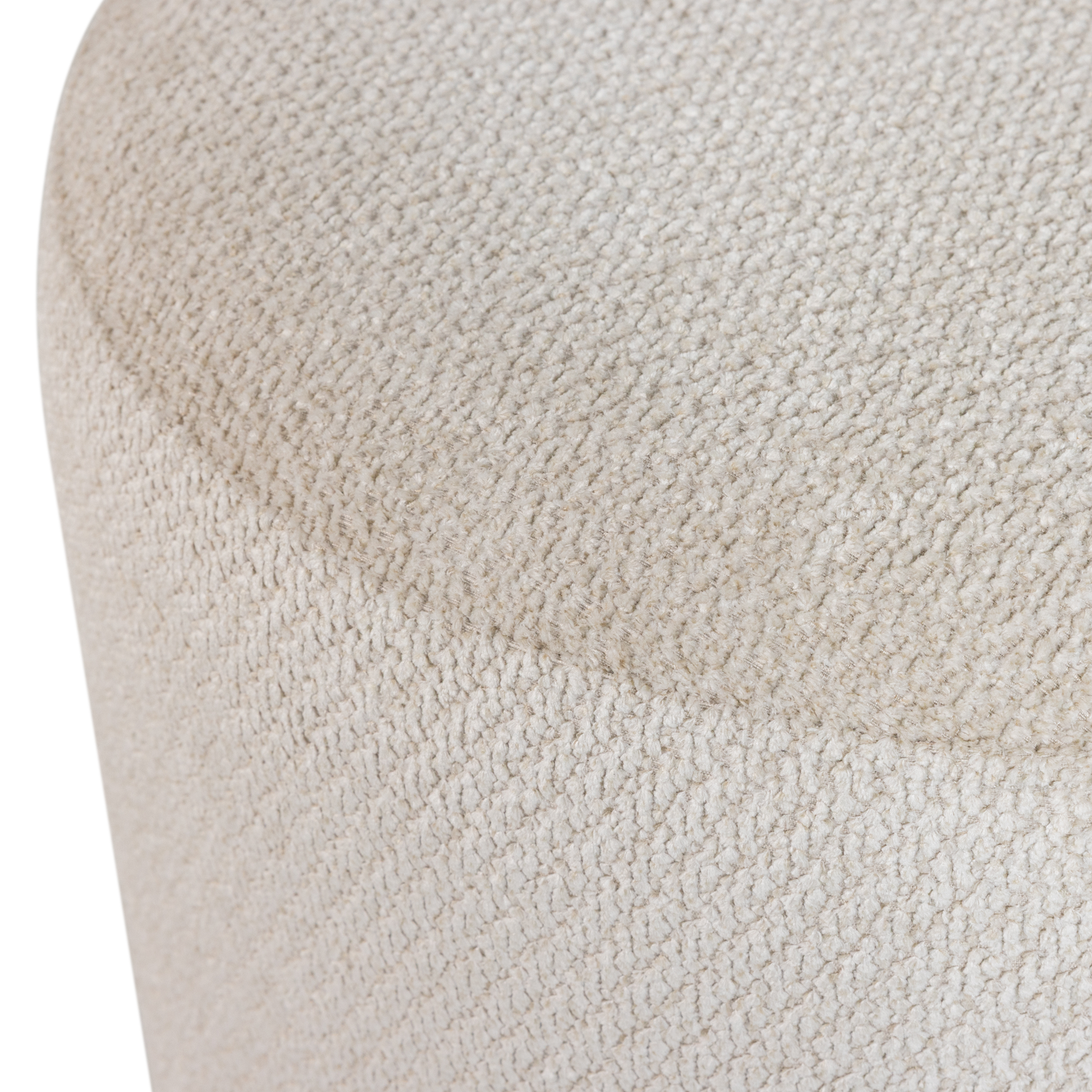 ISLEN Beige Swivel Pouf
