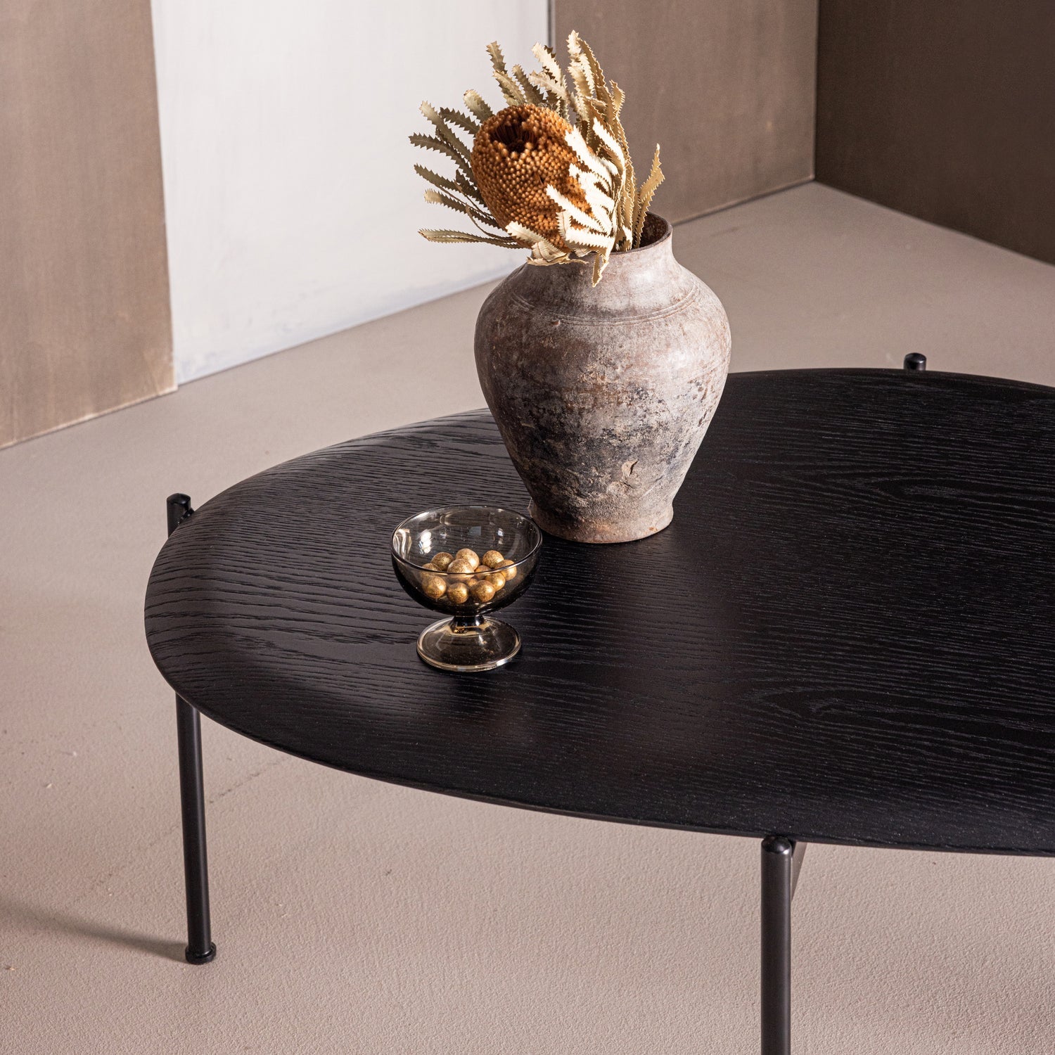 Zijtafel KOTA zwart fineer