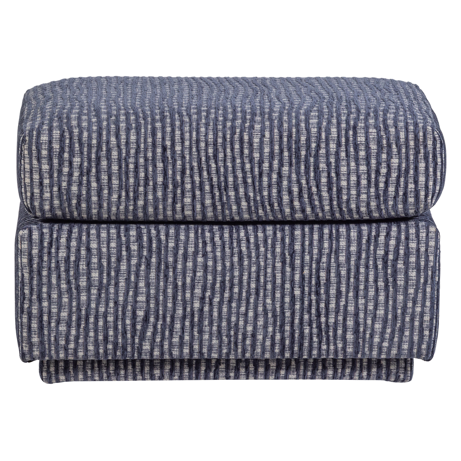 Blue and Gray Pouf LOU