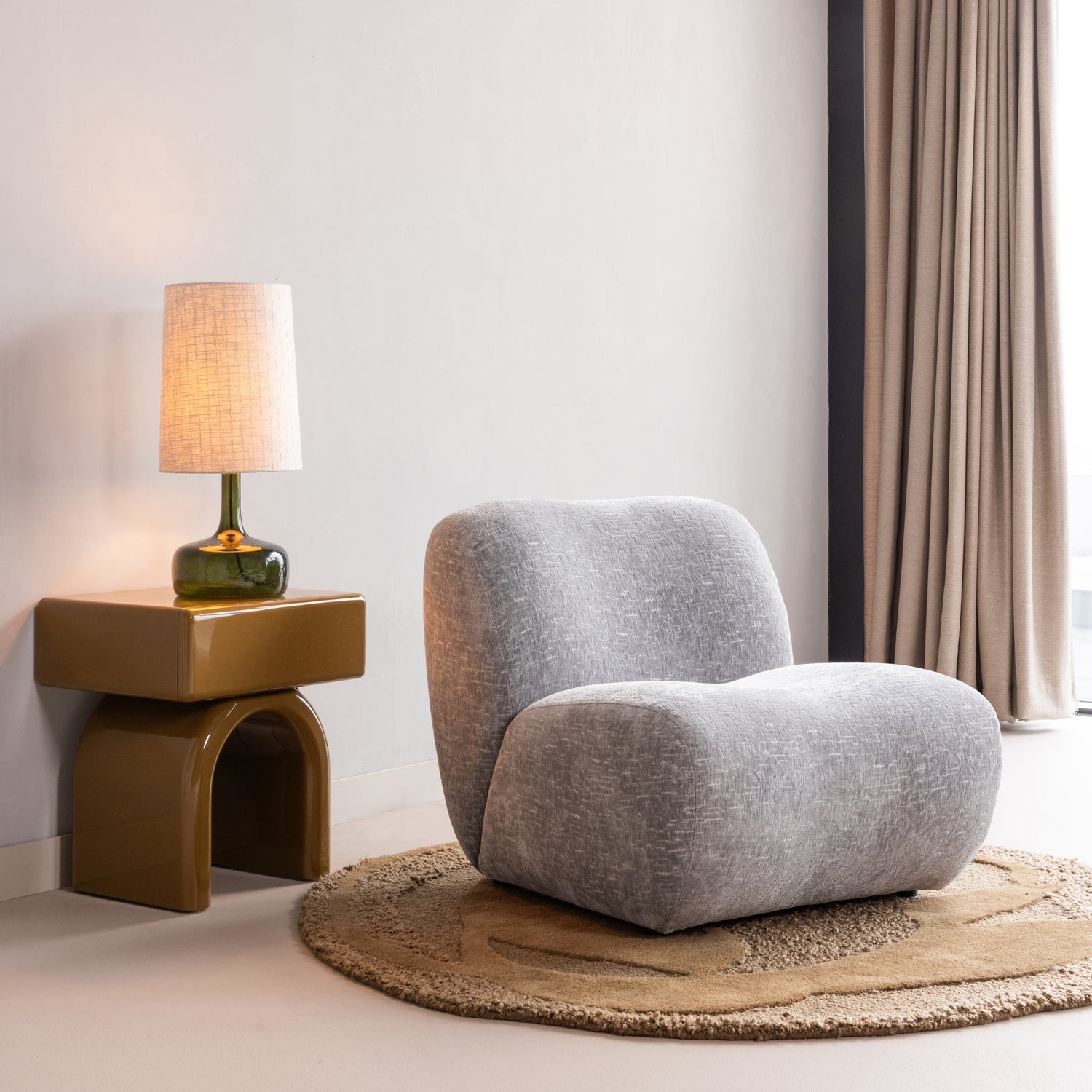 Tafellamp LUMA groen glas