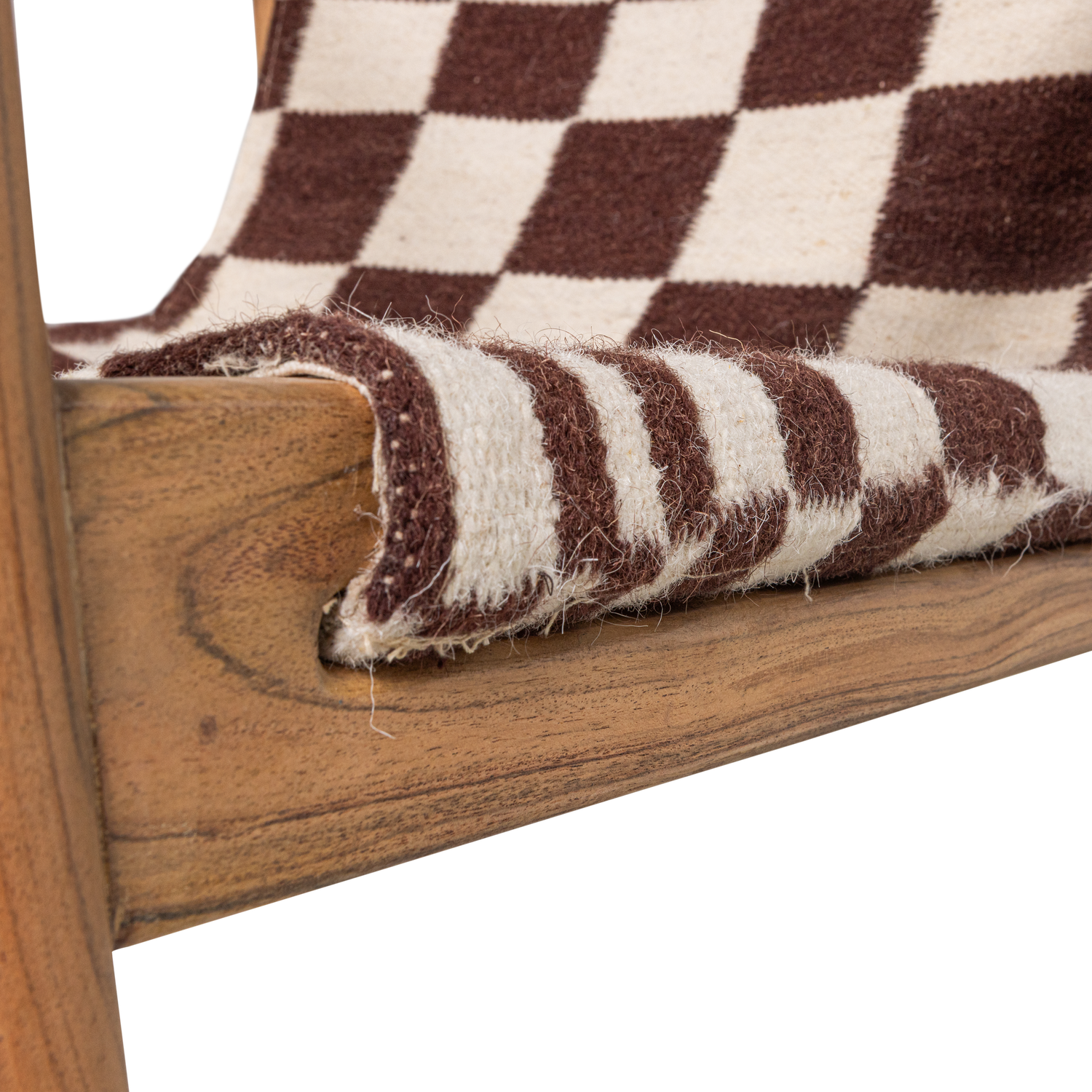 ZANO Armchair in Brown with Beige