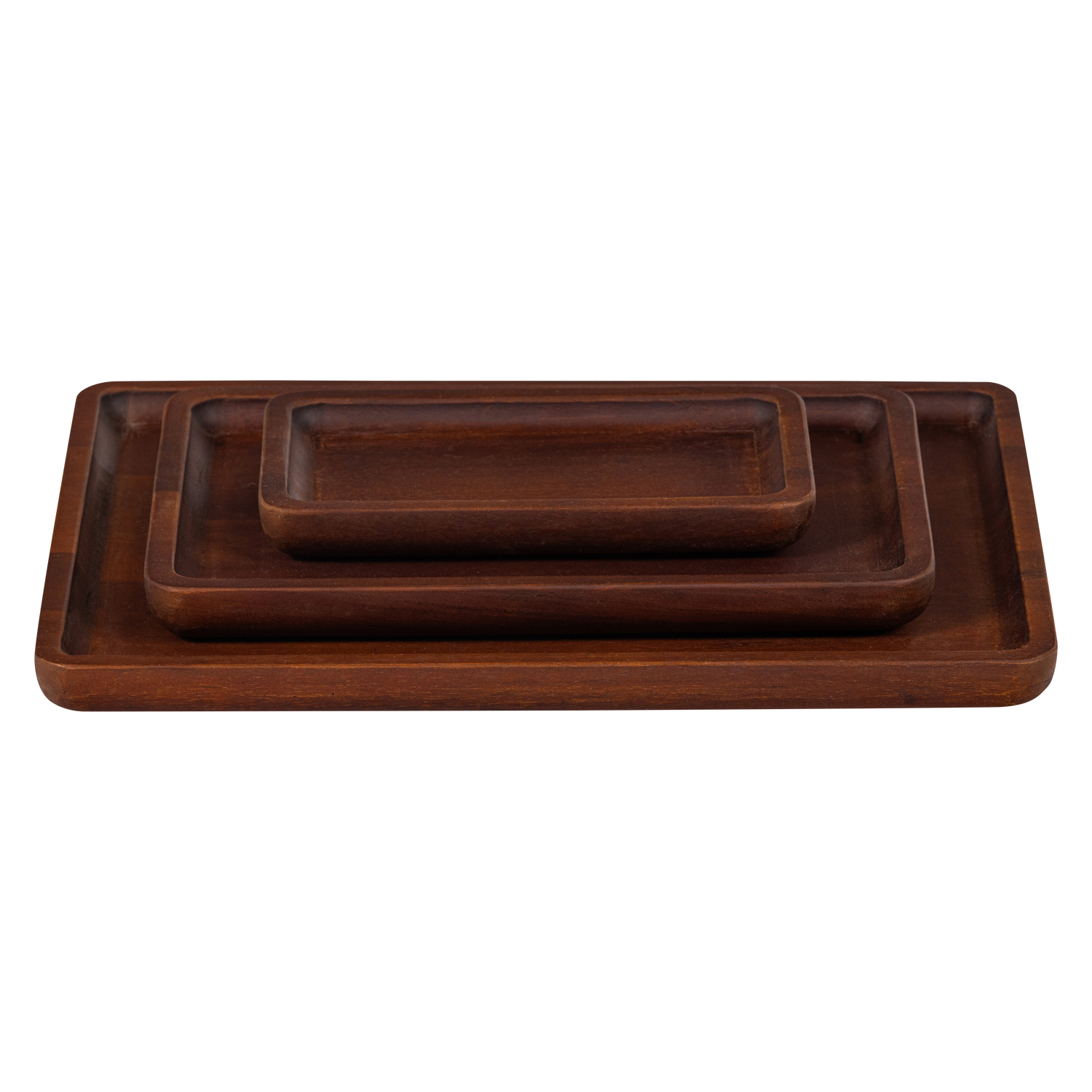 Trayla dienbladen set mango hout