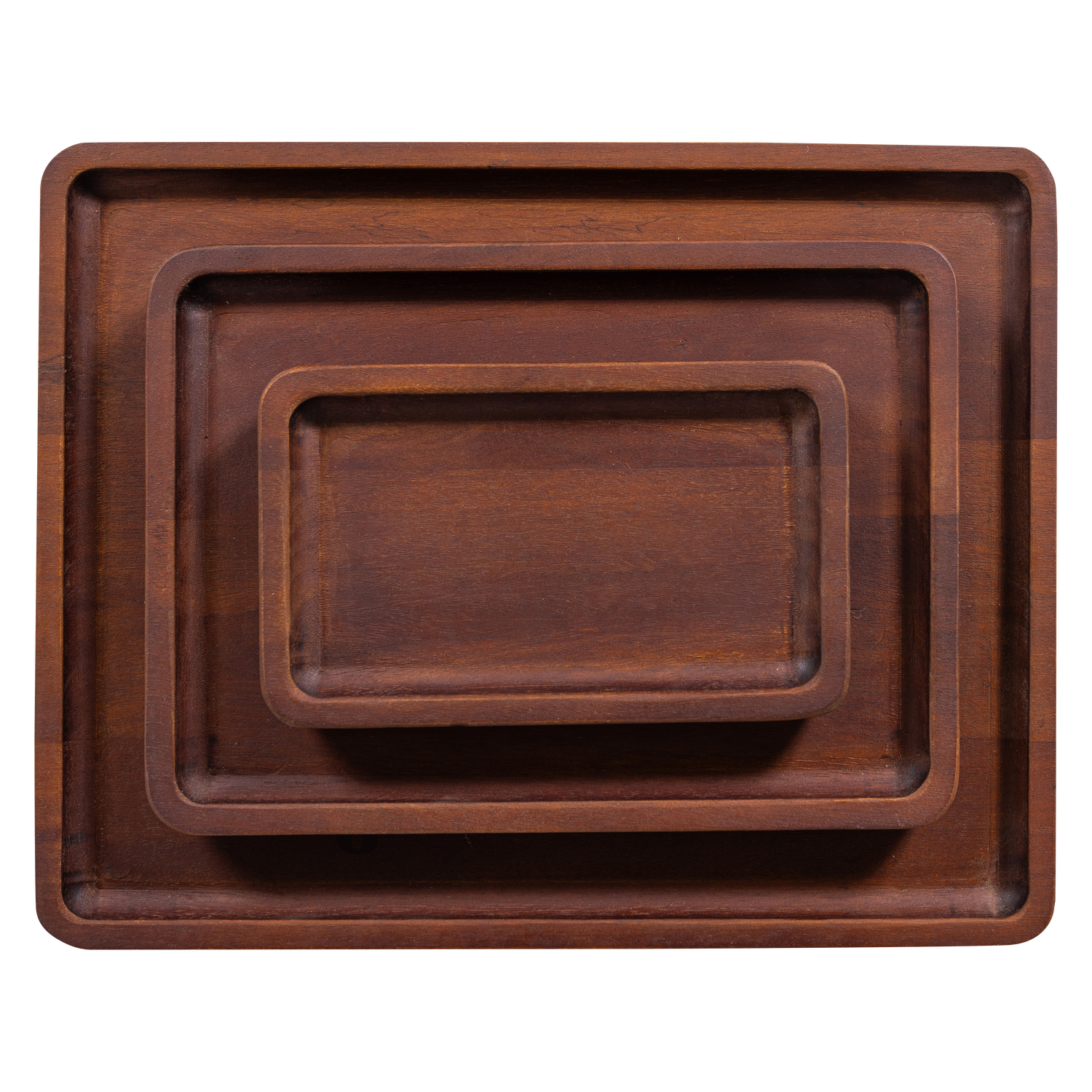 Trayla dienbladen set mango hout