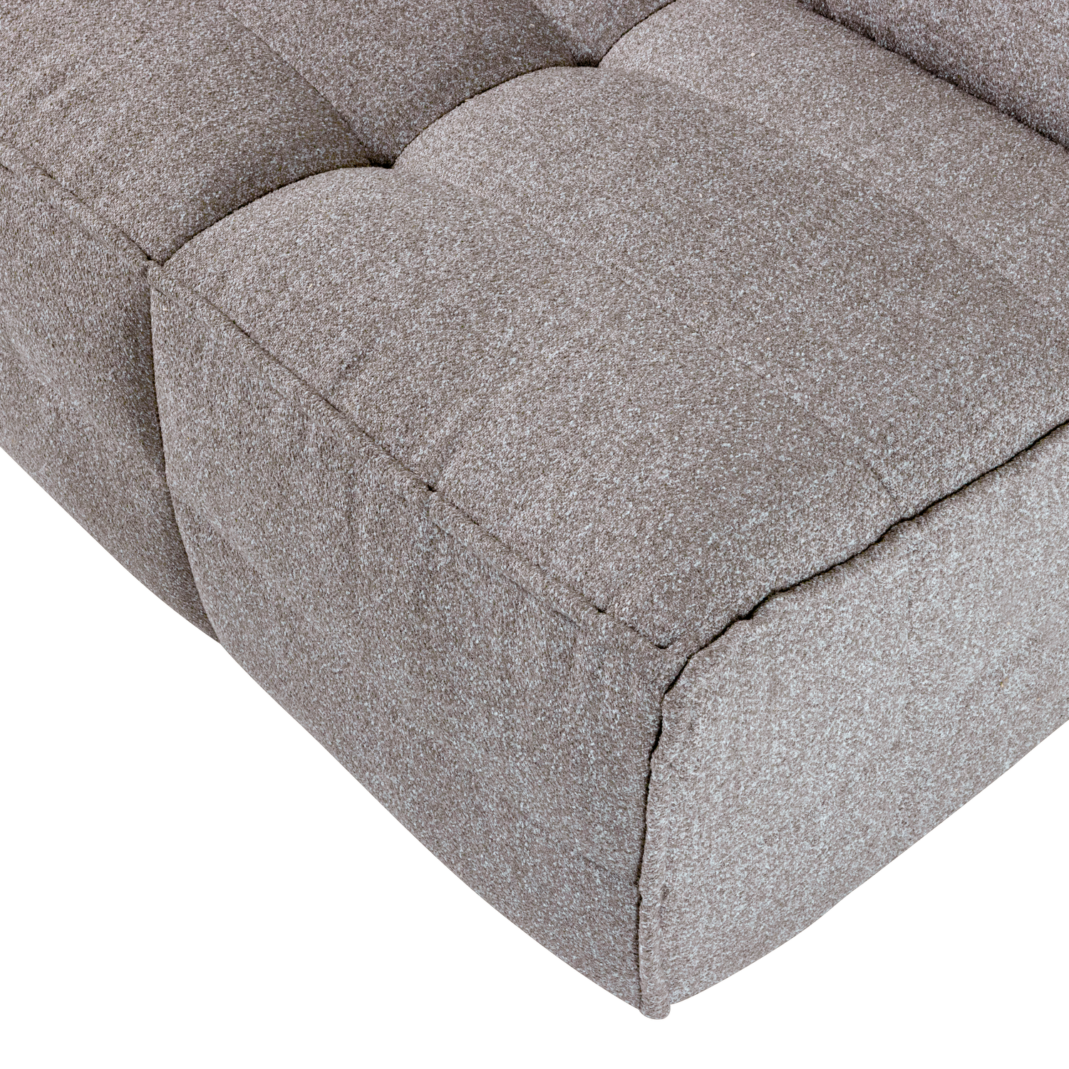 Sessel / Modul CLUSTER graues Bouclé