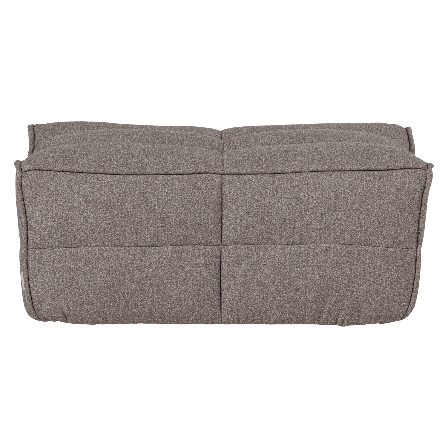 Puf CLUSTER bruin bouclé