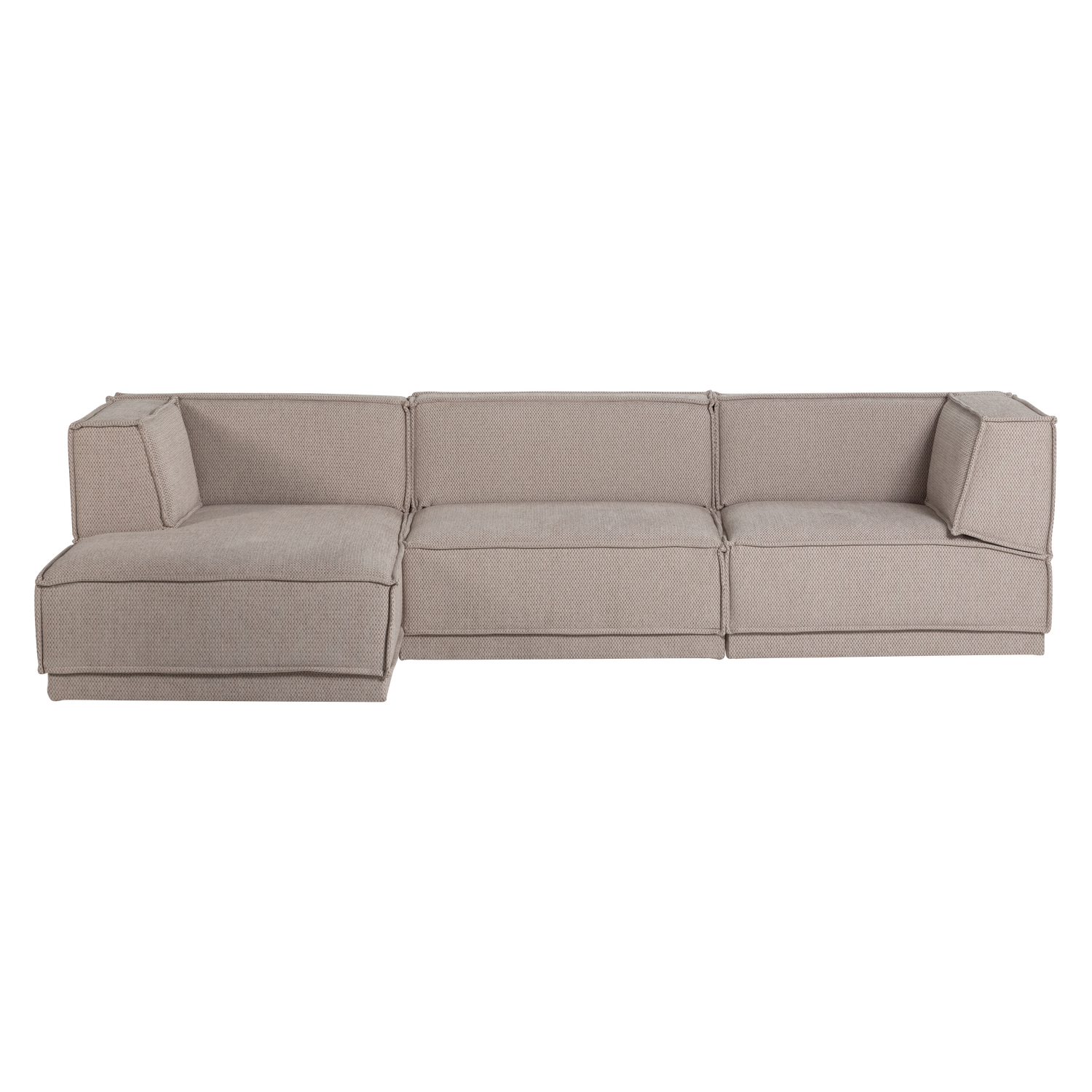 Narożnik lewostronny MANU beżowy szenil – sofa narożna
