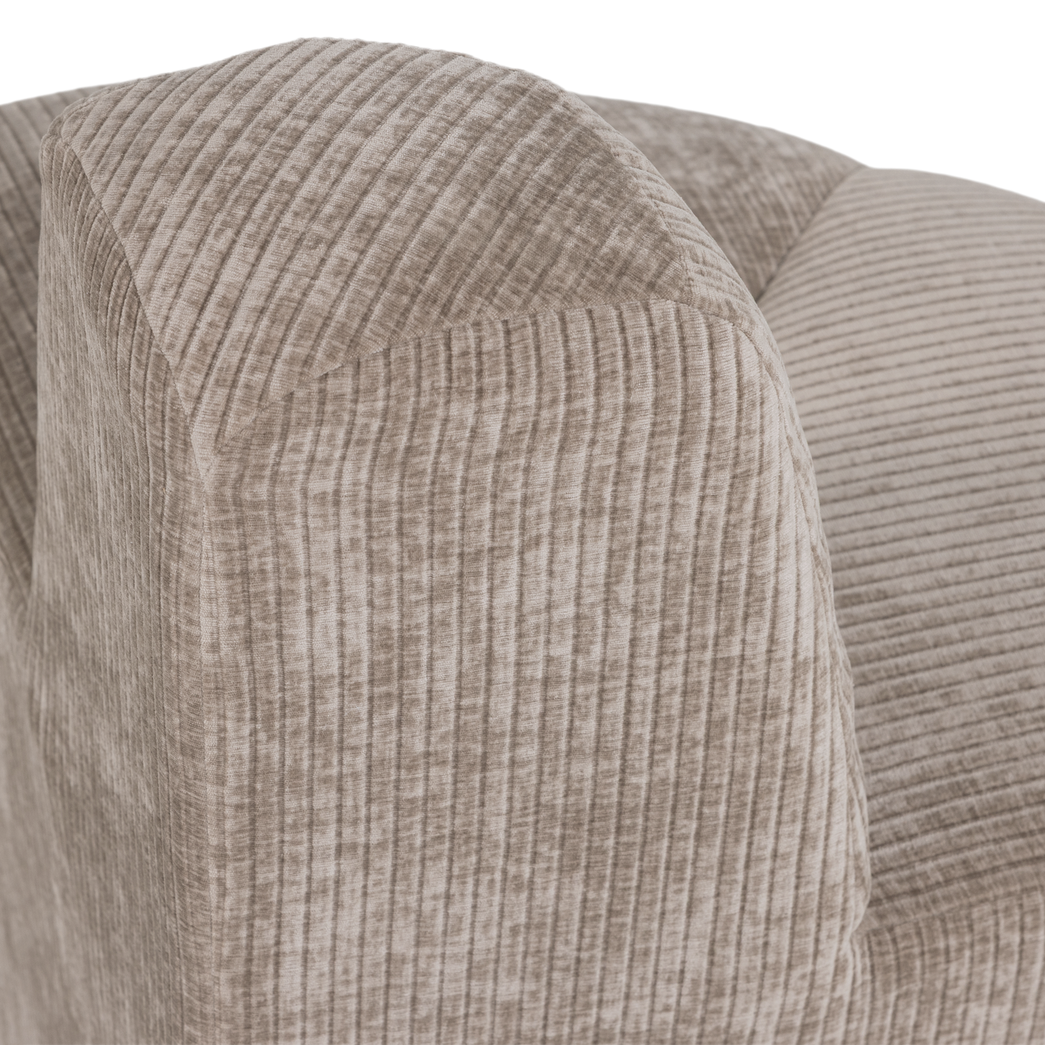 Modulaire bank MOJO BENCH - afgeronde hoekelement beige corduroy