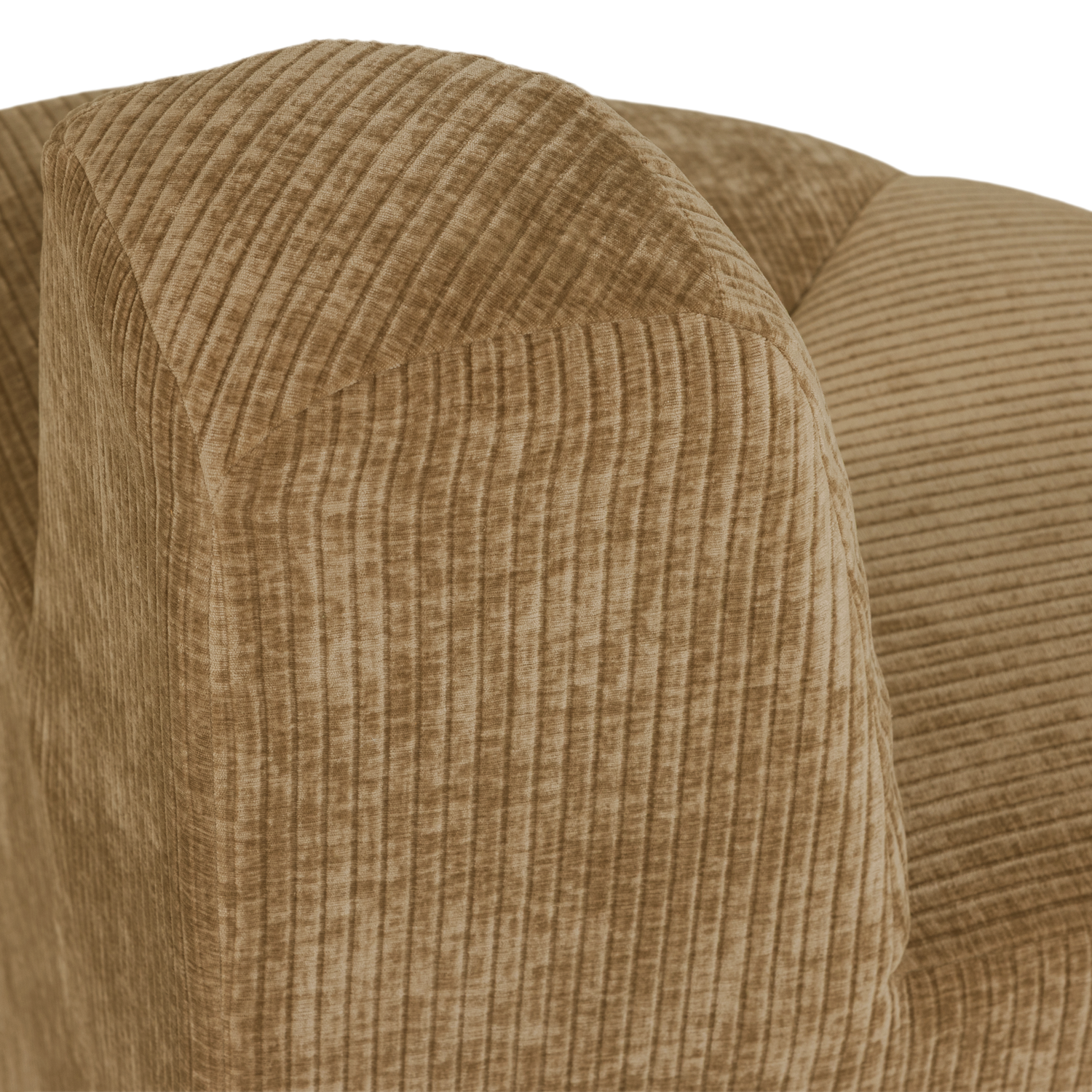MOJO BENCH Modular Sofa - Rounded Corner Element in Honey Corduroy