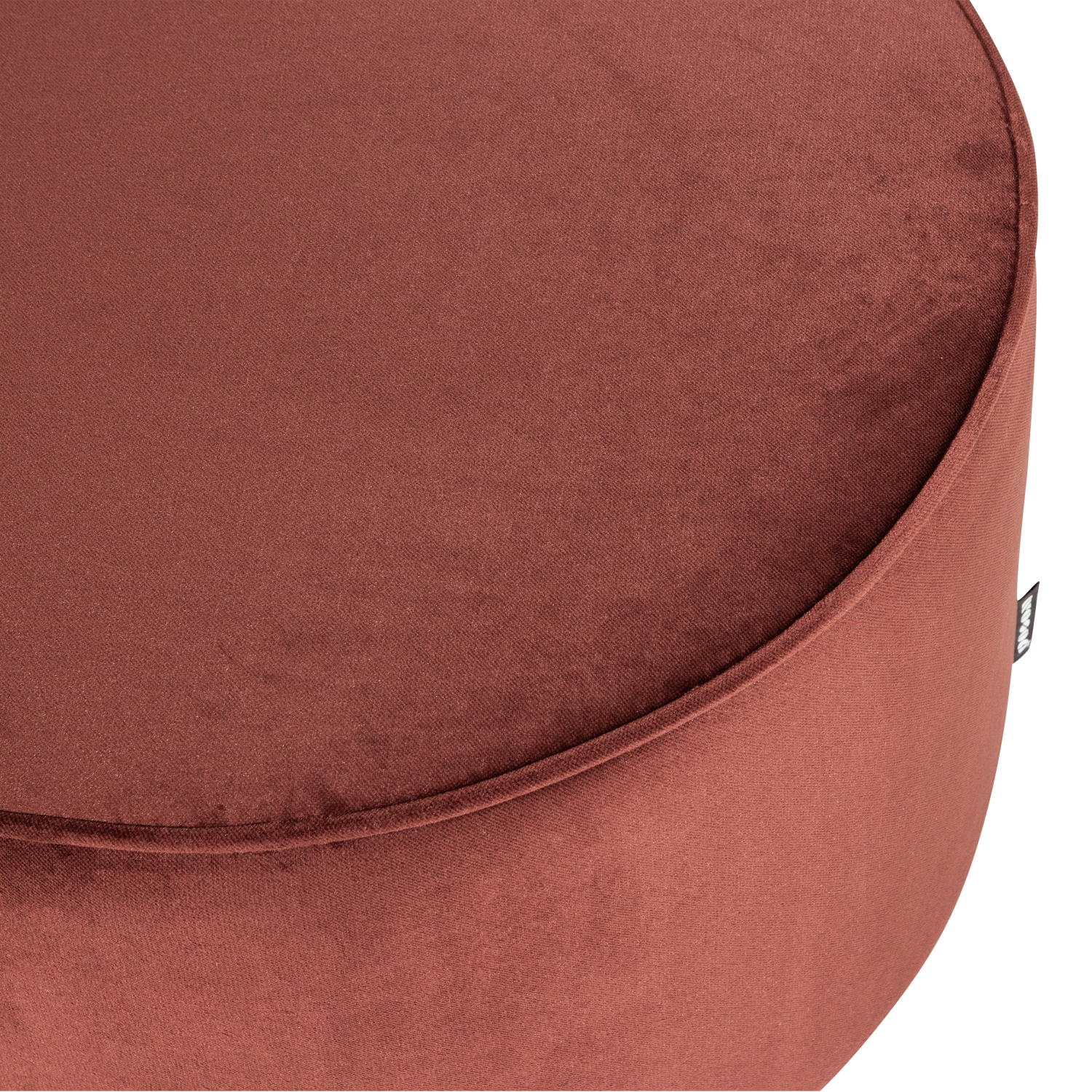 Burgundy Velvet Pouf SARA