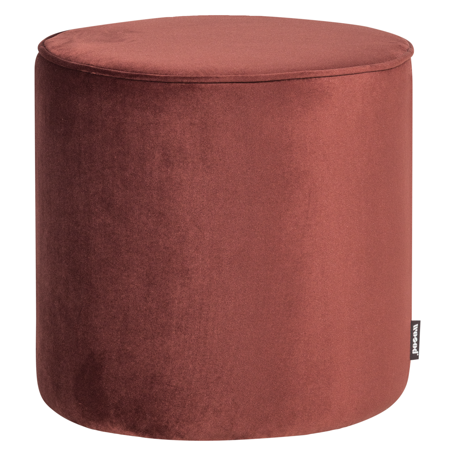 Burgundy Velvet Pouf SARA