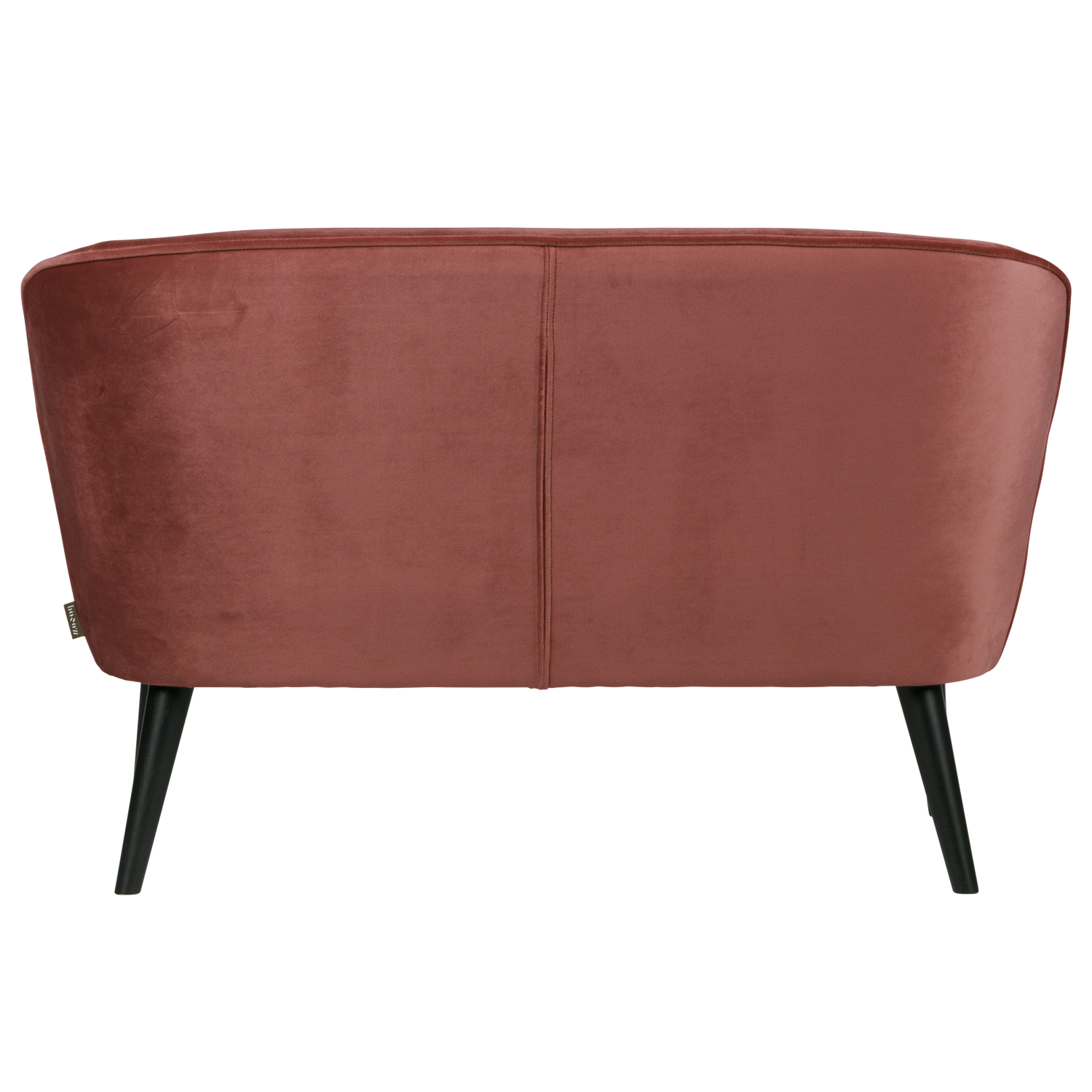 Sofa aus Samt SARA burgunderrot