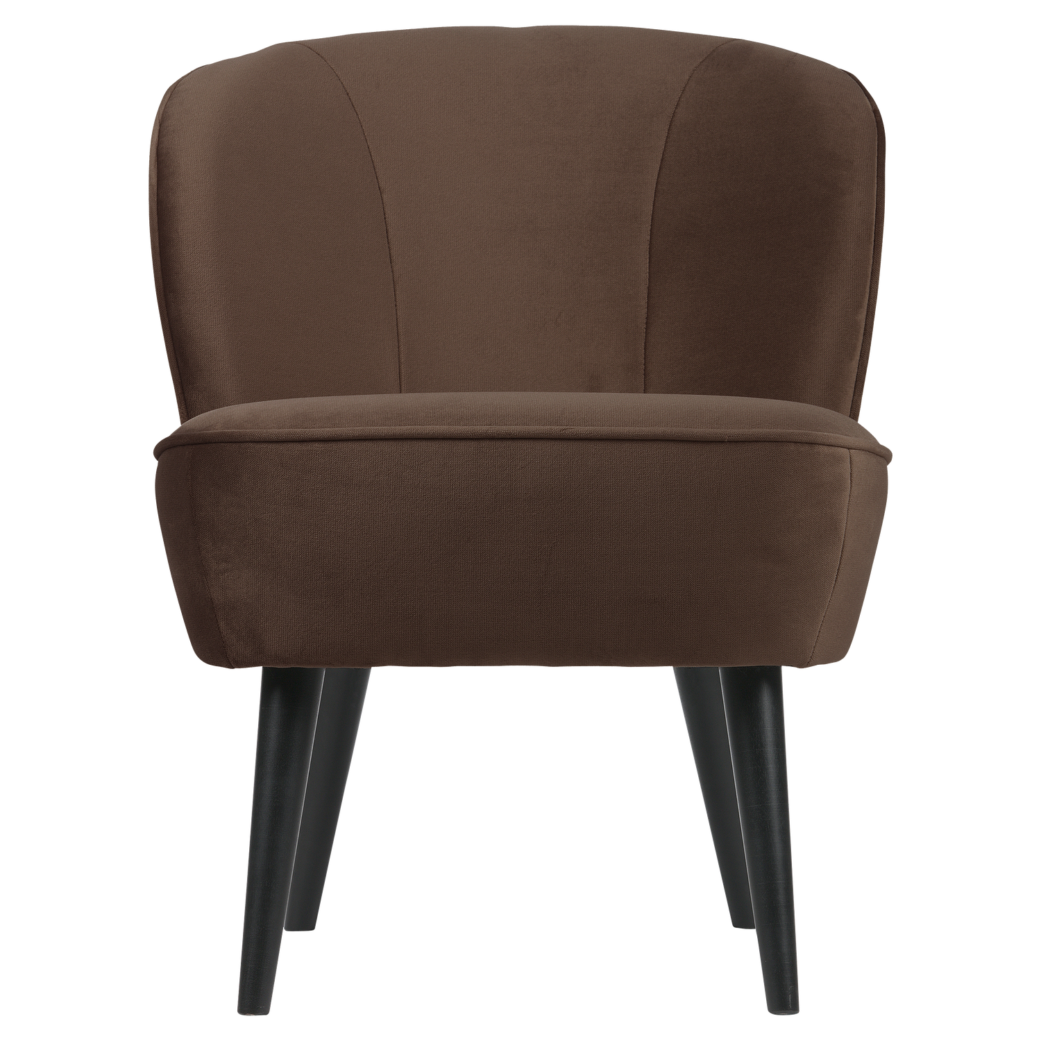 Velvet Armchair SARA Chocolate