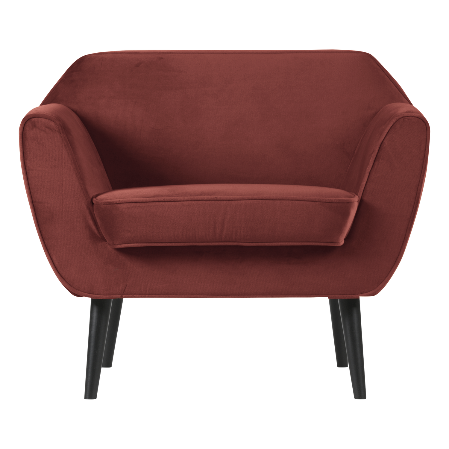 Burgundy Velvet Armchair ROCCO