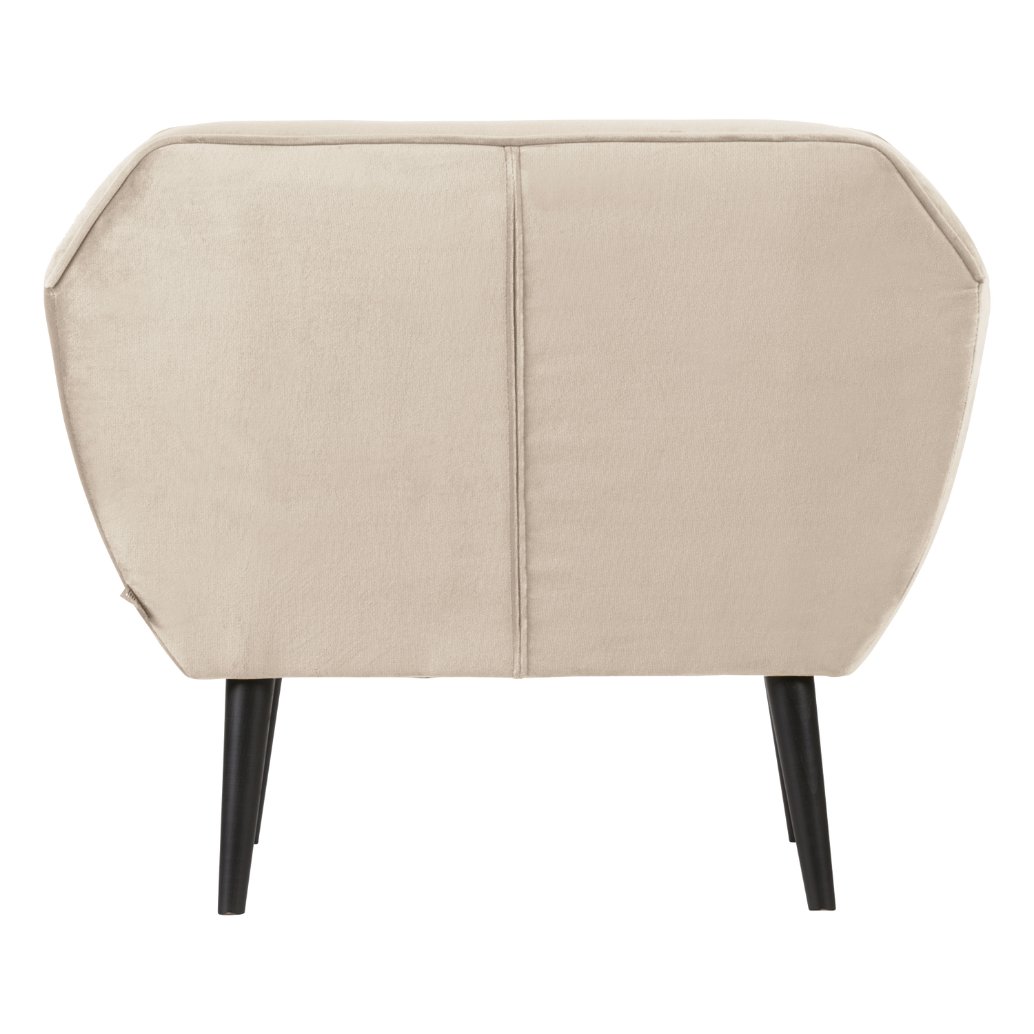 Velvet fauteuil ROCCO gebroken wit