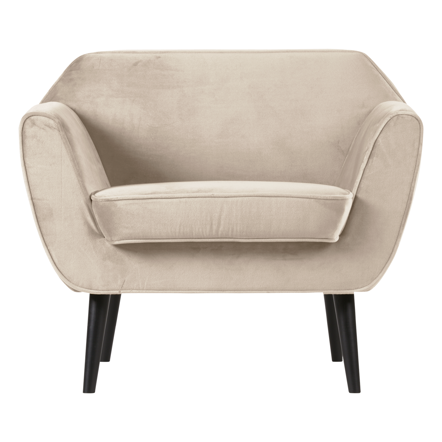 Velvet fauteuil ROCCO gebroken wit