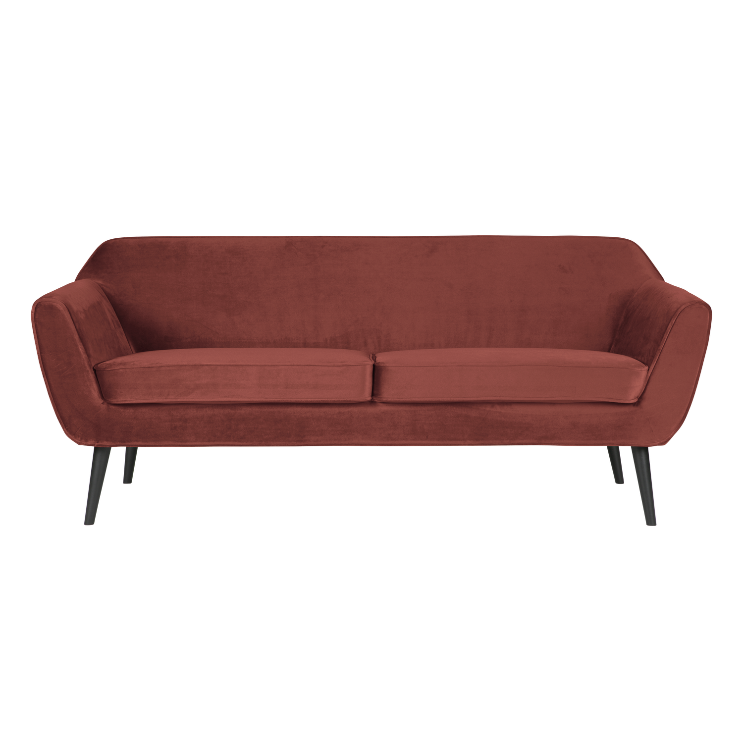 Sofa aus Samt 2,5-sitzig ROCCO burgunderrot