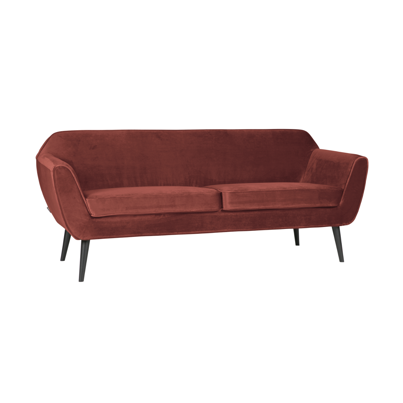 Sofa aus Samt 2,5-sitzig ROCCO burgunderrot