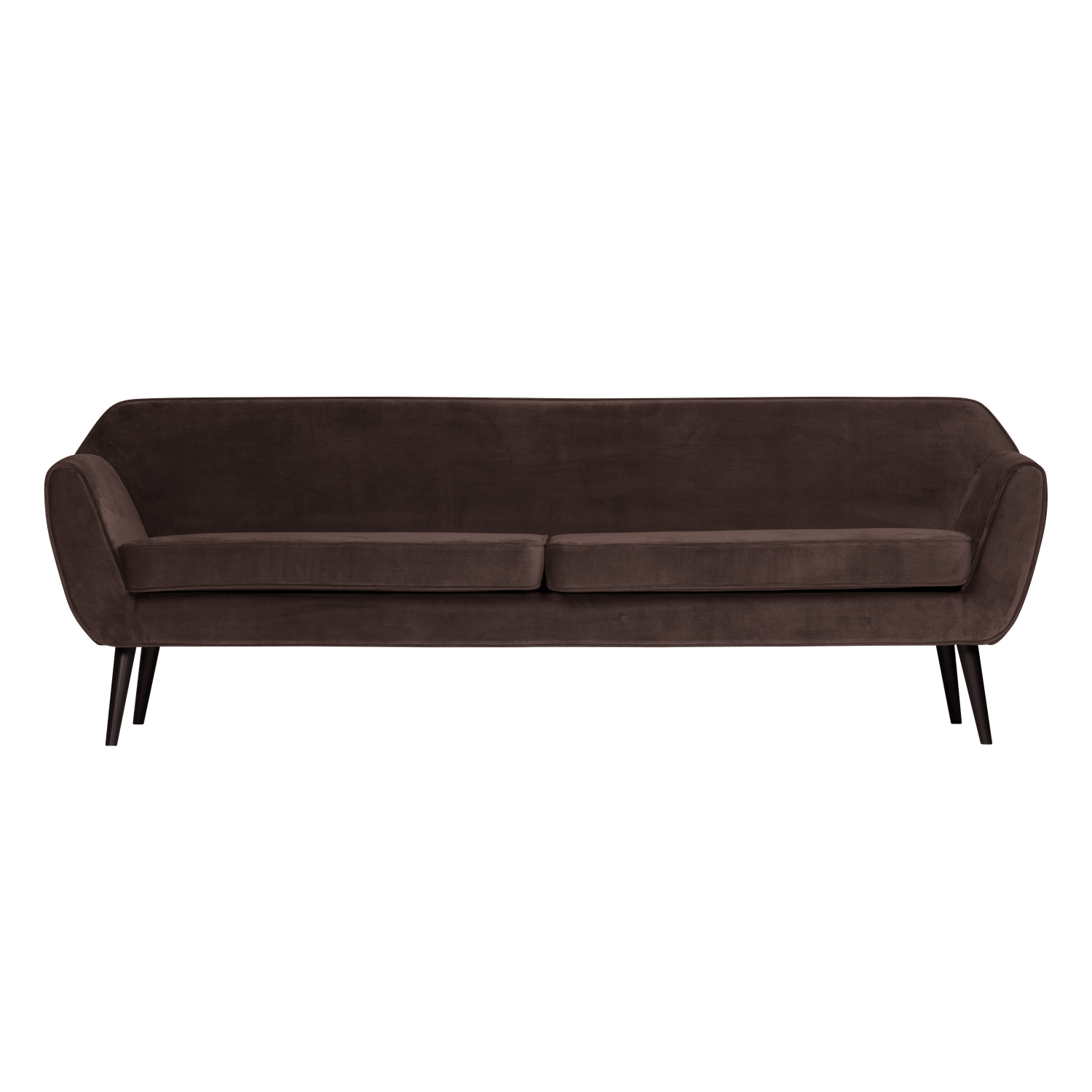 Chocolate 4-Seater Velvet Sofa ROCCO