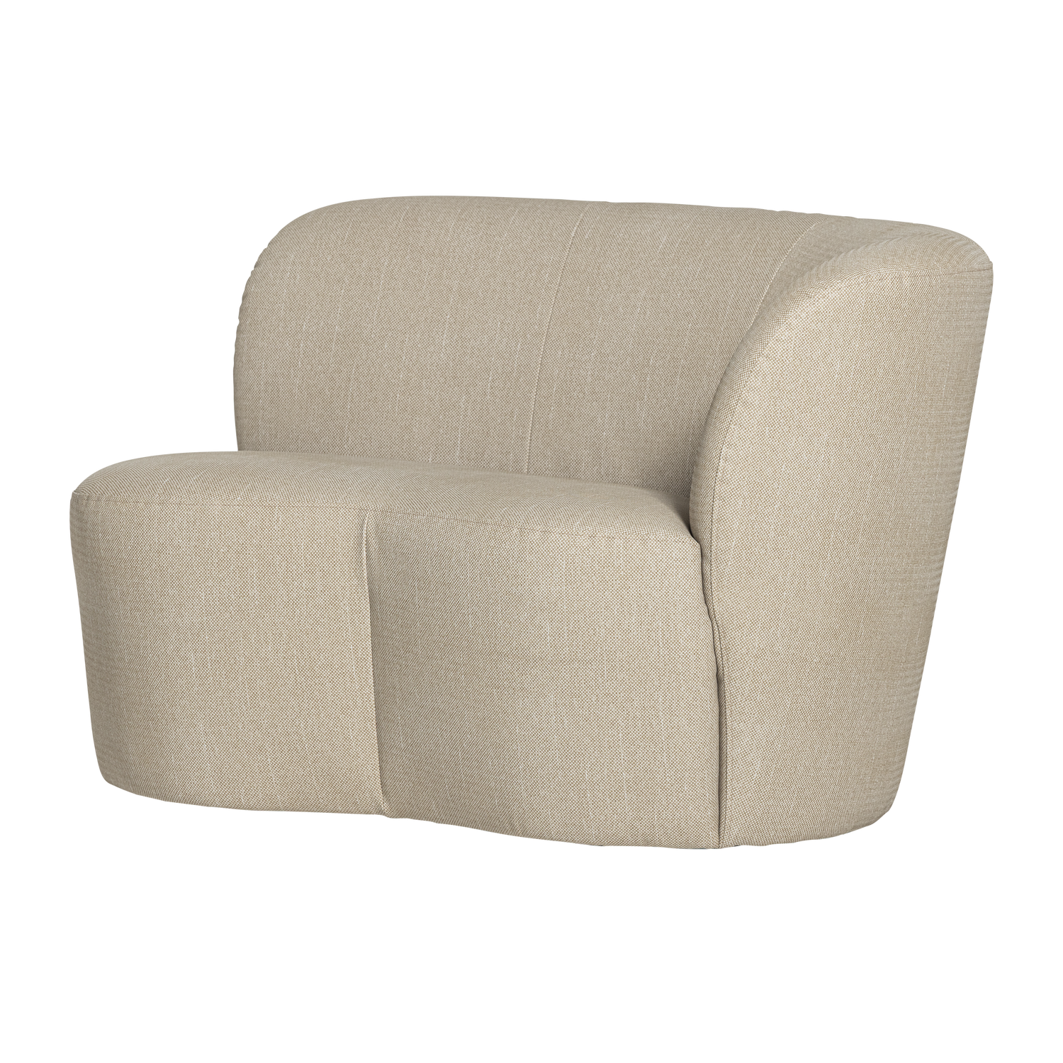 Right-facing garden sofa STONE sand