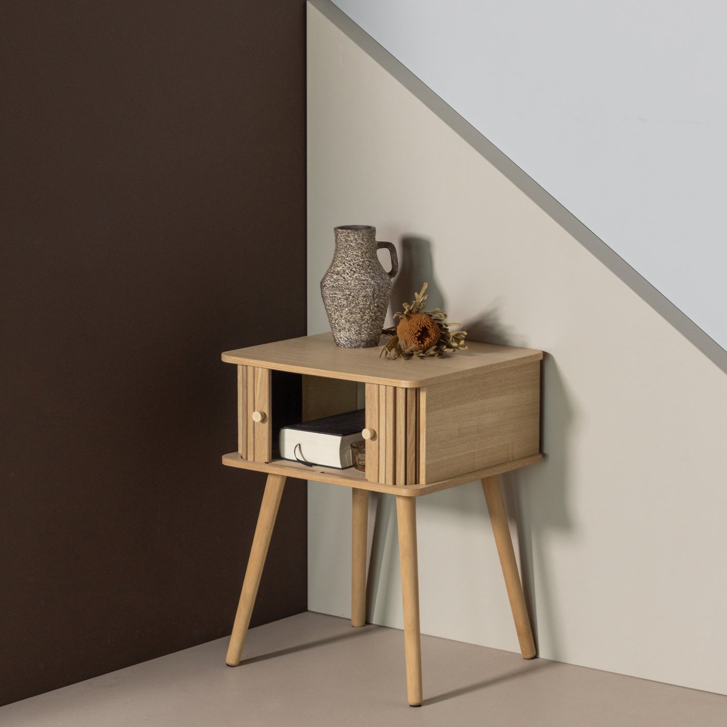 KARRI Nightstand Wood