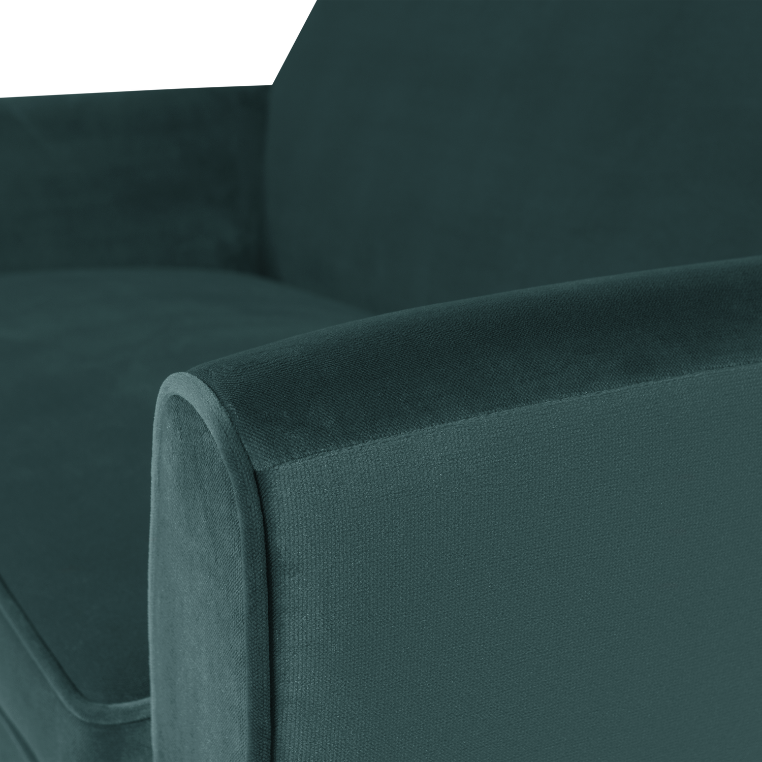 Velvet 2-Seater Sofa ROCCO in Sea Green