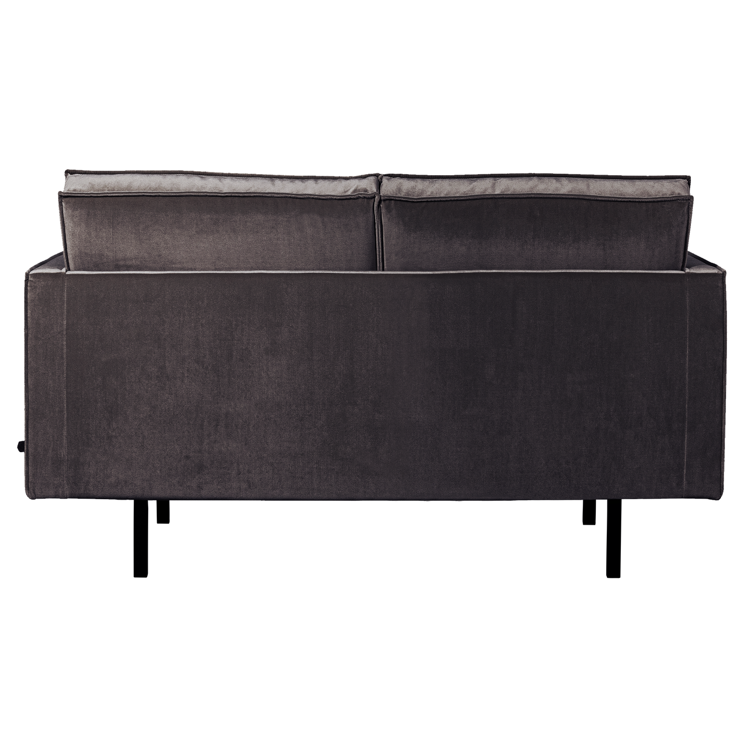Velvet 2-Seater Sofa RODEO Anthracite