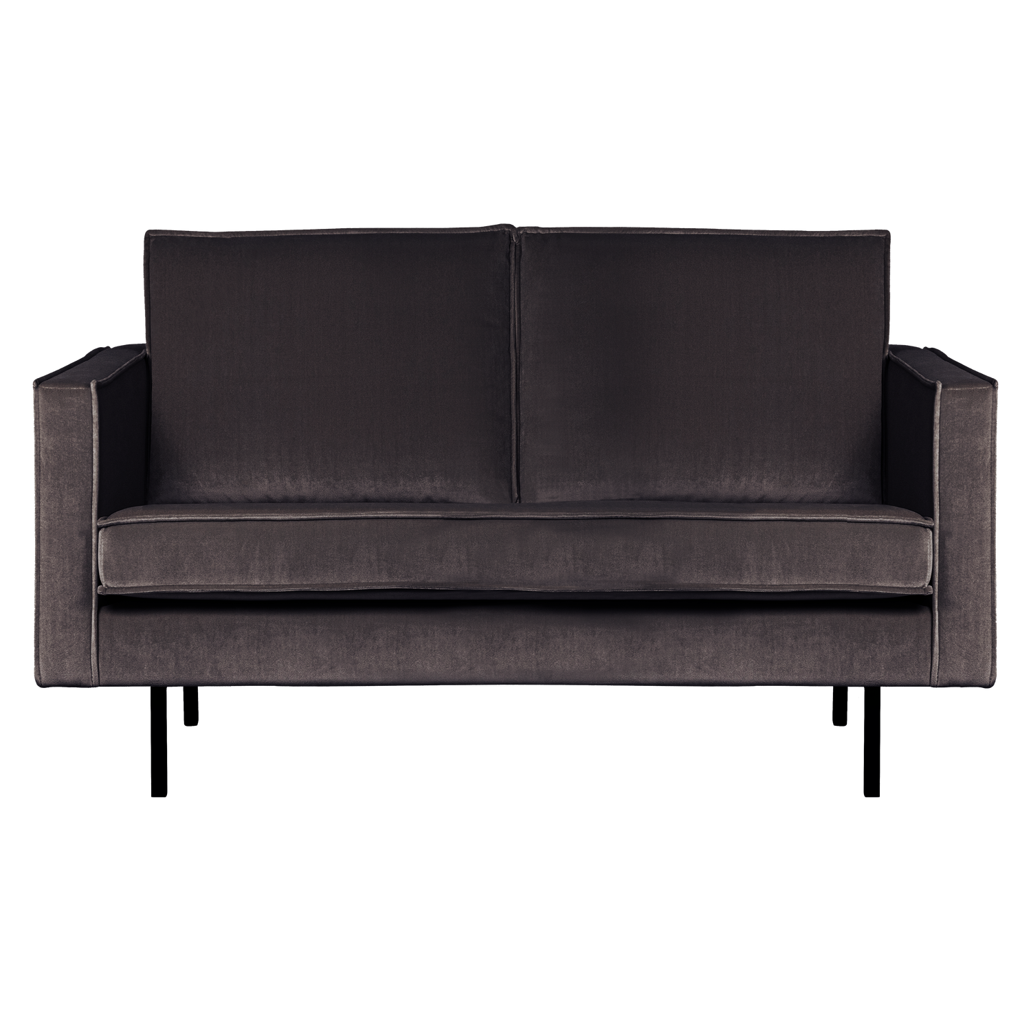 Velvet 2-Seater Sofa RODEO Anthracite