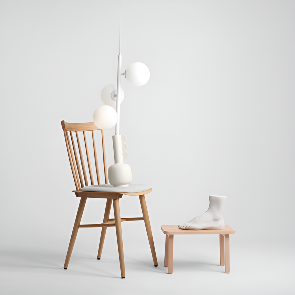 Hängelampe FINN TRIO weiß