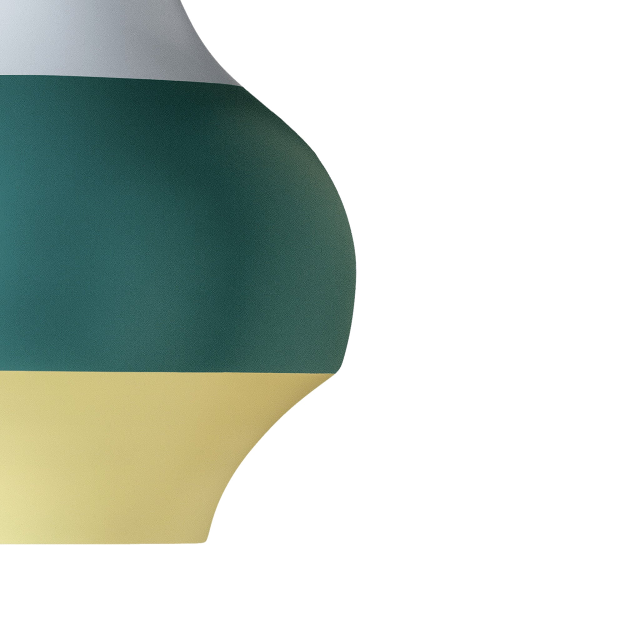 Hanglamp CIRQUE geel-groen-blauw met rode punt