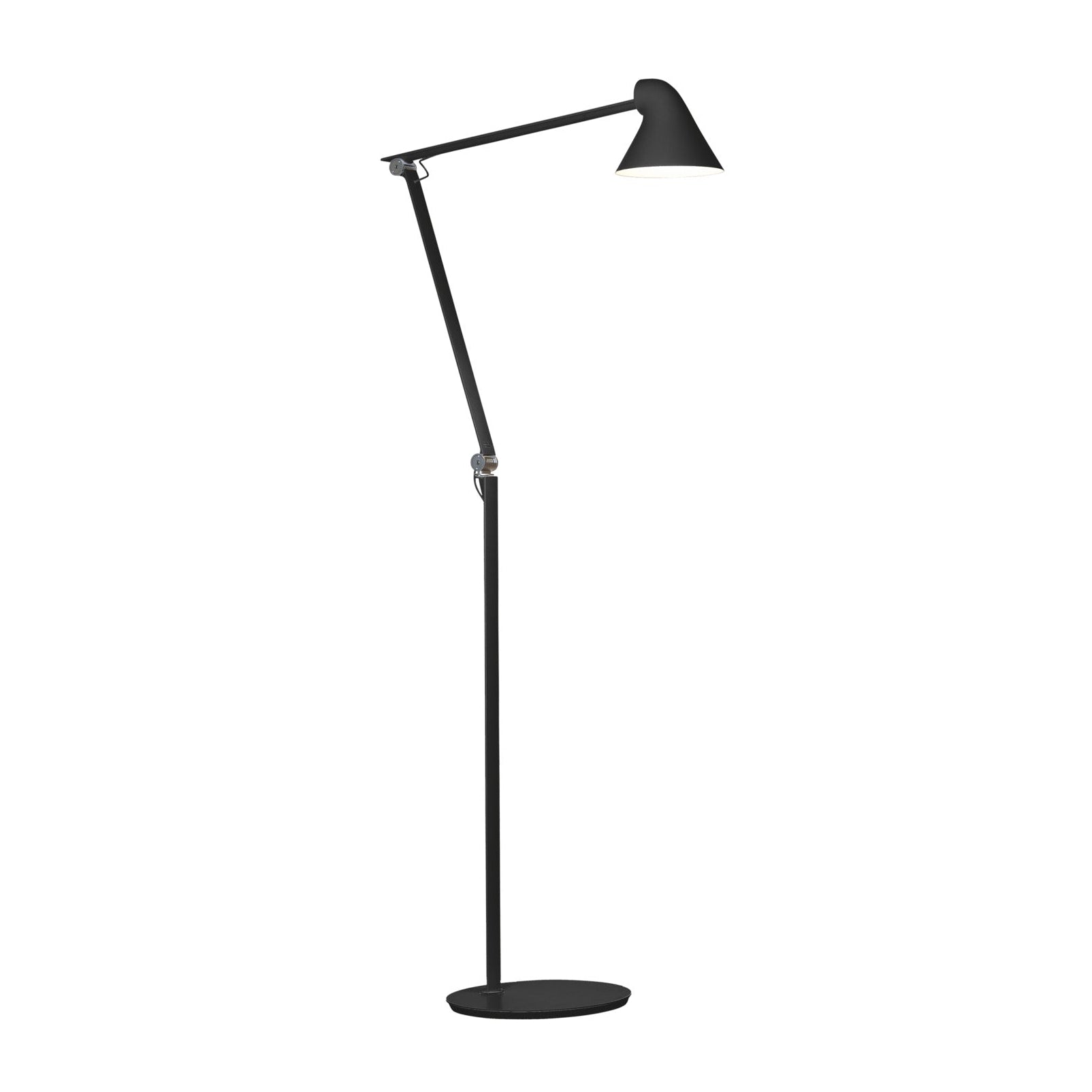 NJP black reading floor lamp