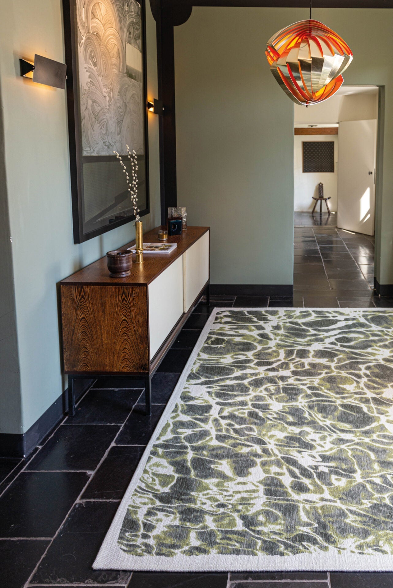 Vloerkleed SWIM RIVER groen