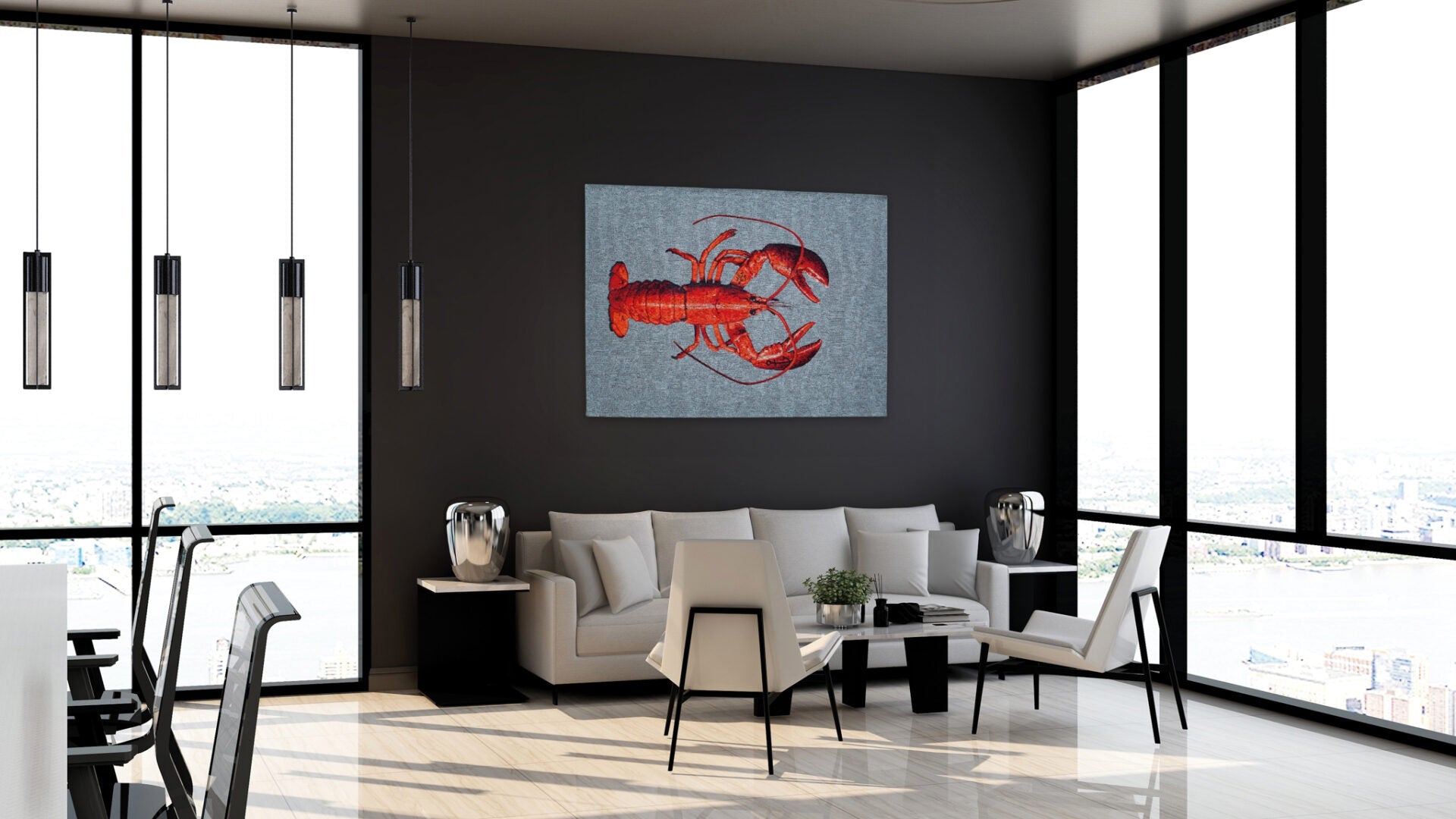 Dywan POP LOBSTER STEAM RED czerwony – styl nowoczesny