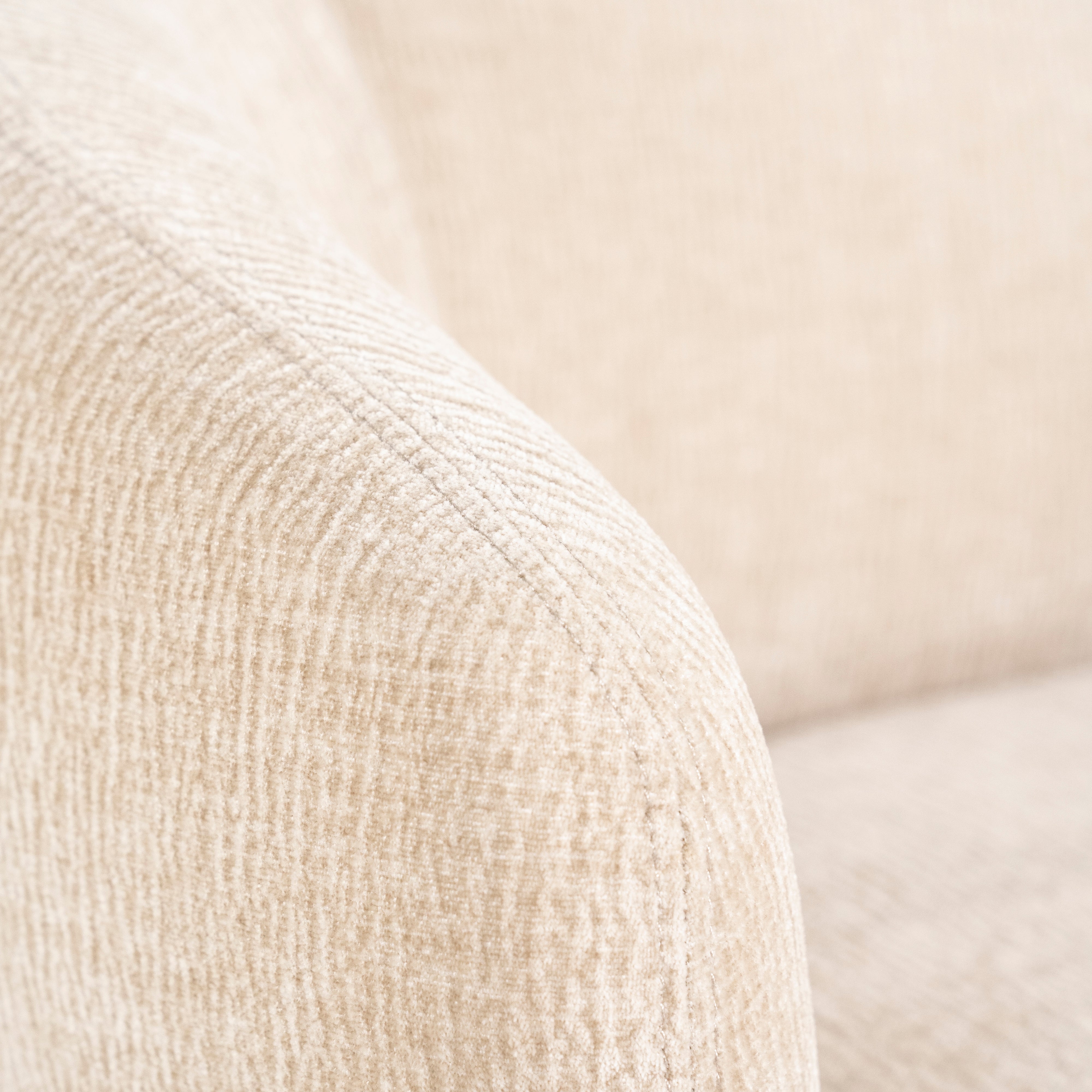 Sessel DAVID beige mit schwarzem Gestell