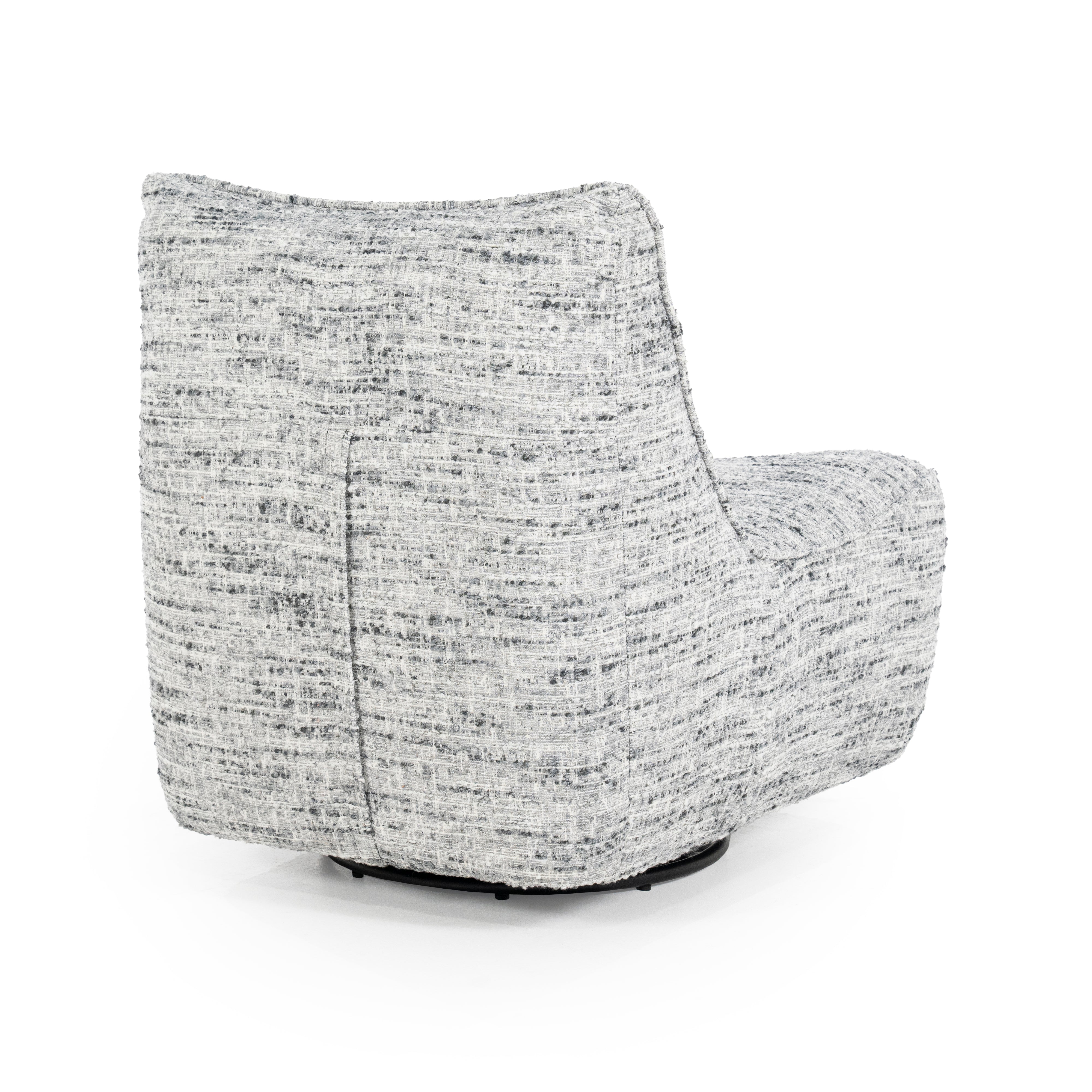 LOYS swivel armchair gray mélange