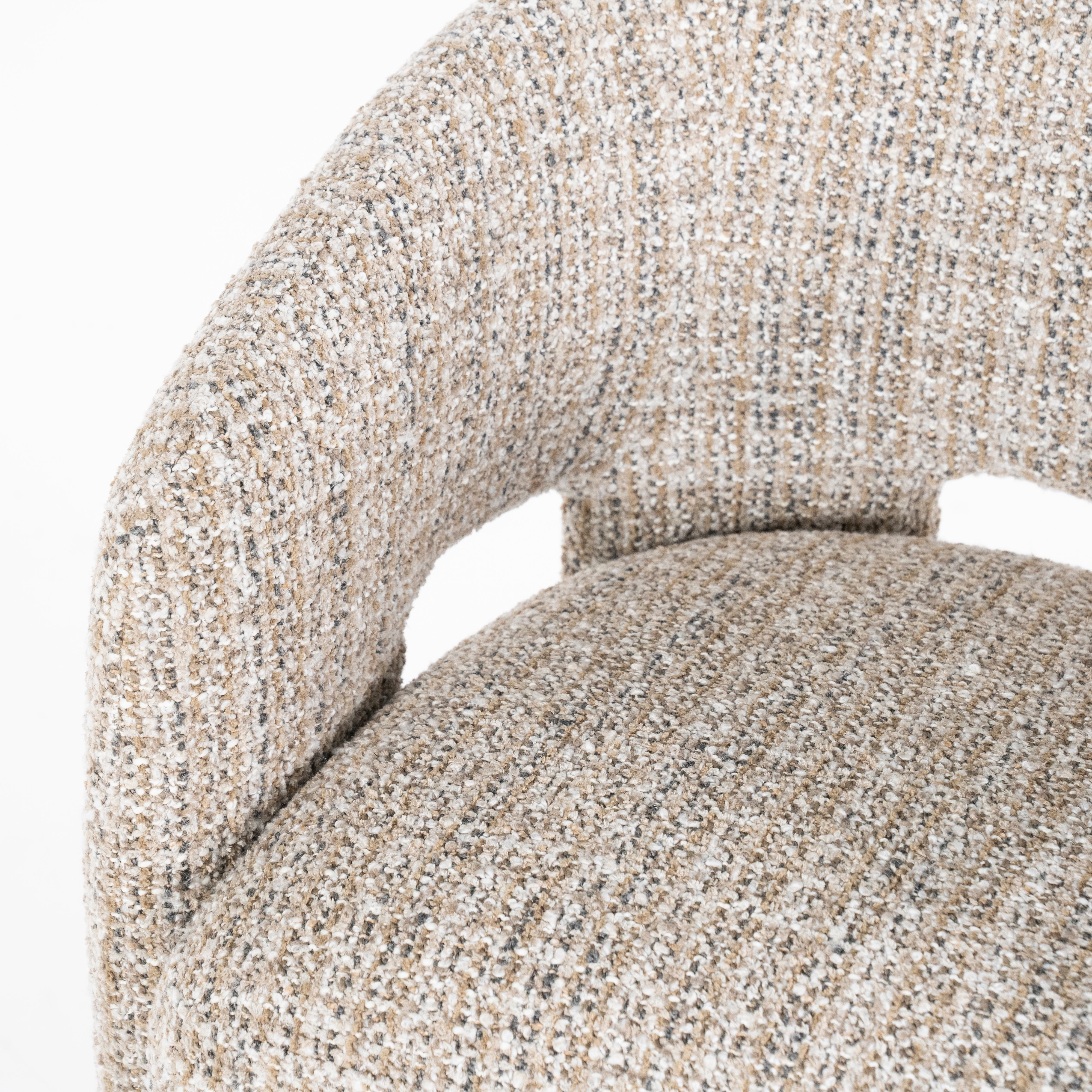 Krzesło z podłokietnikami HAMILTON taupe