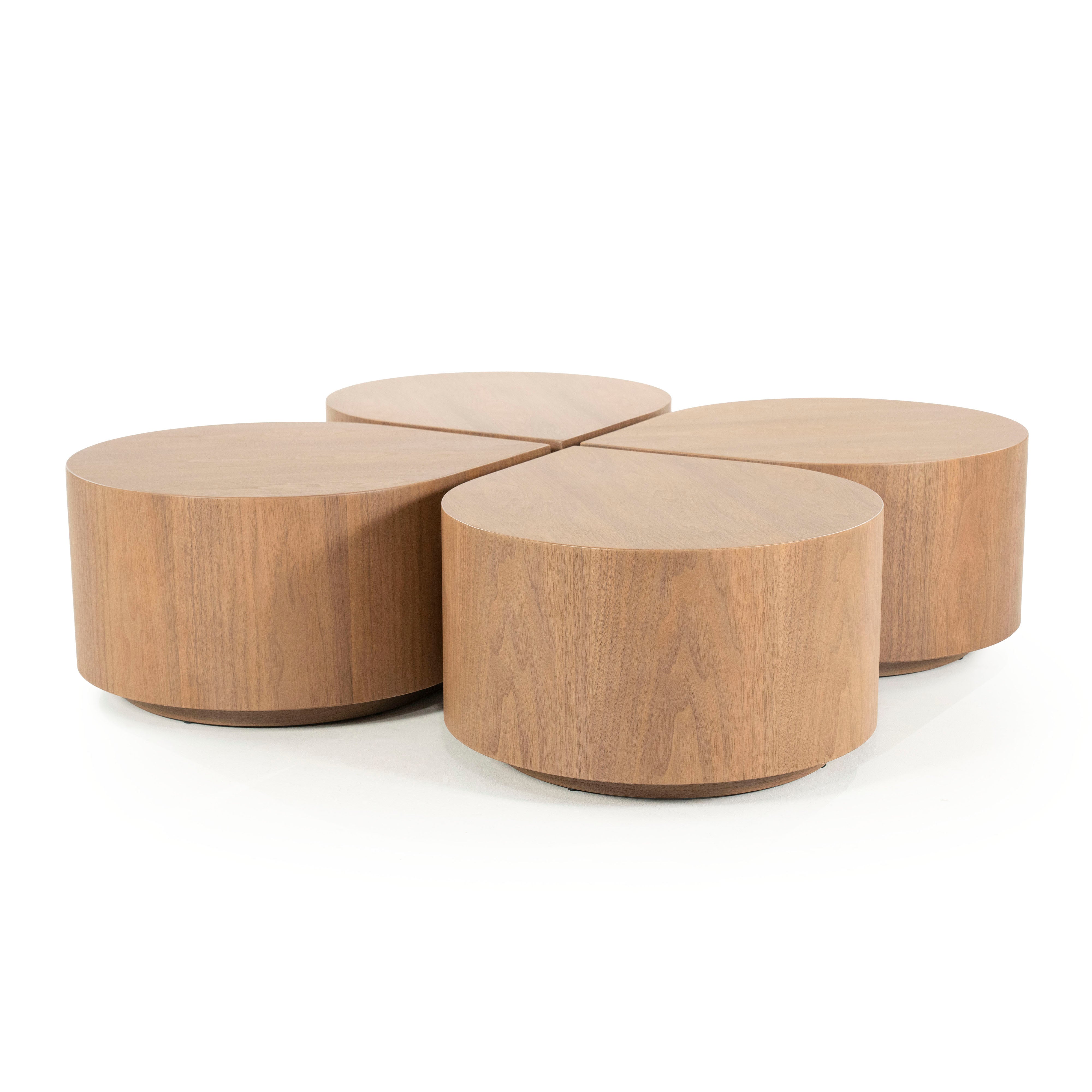Koffietafel JULES notenhout