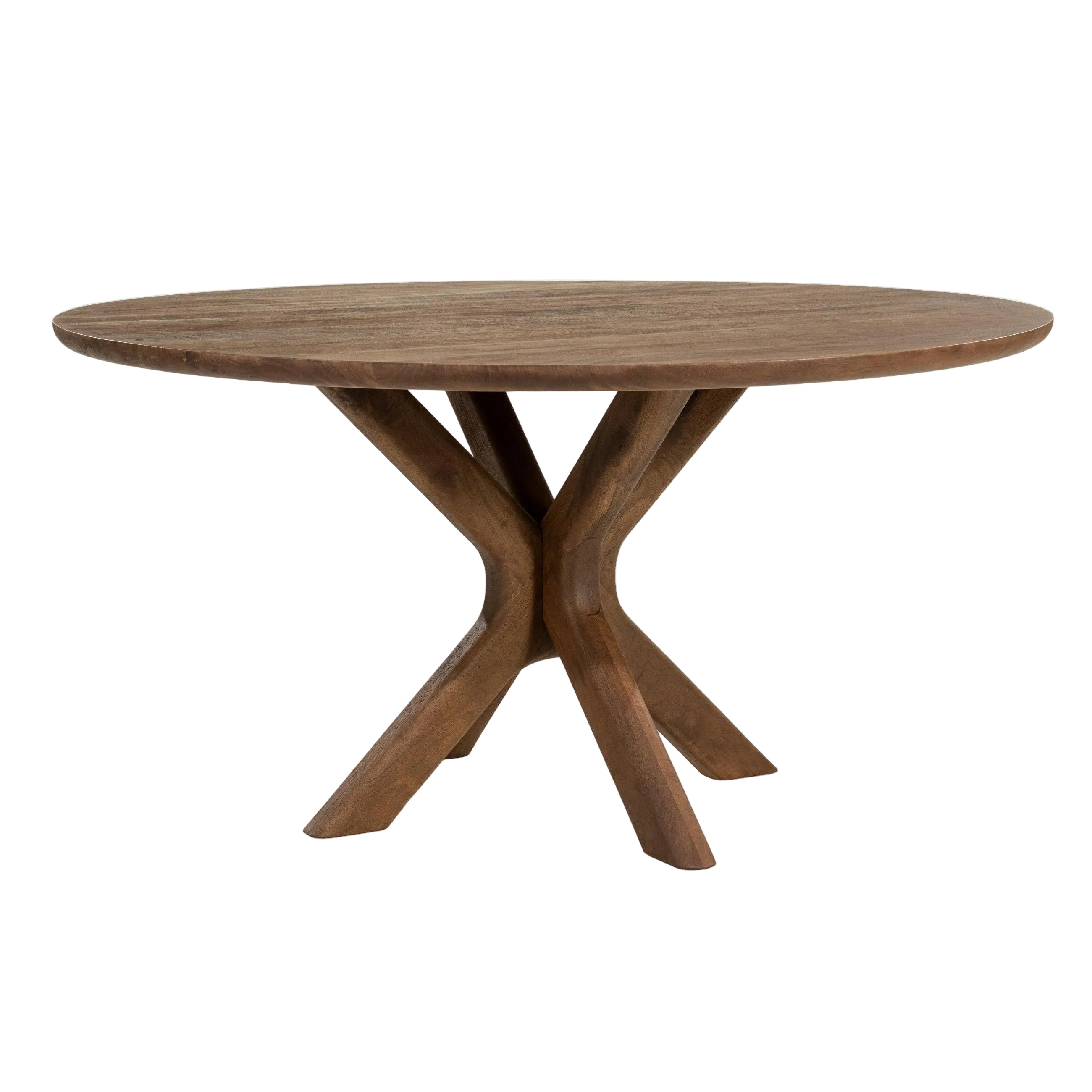 Ronde tafel TYCHO donker mango hout