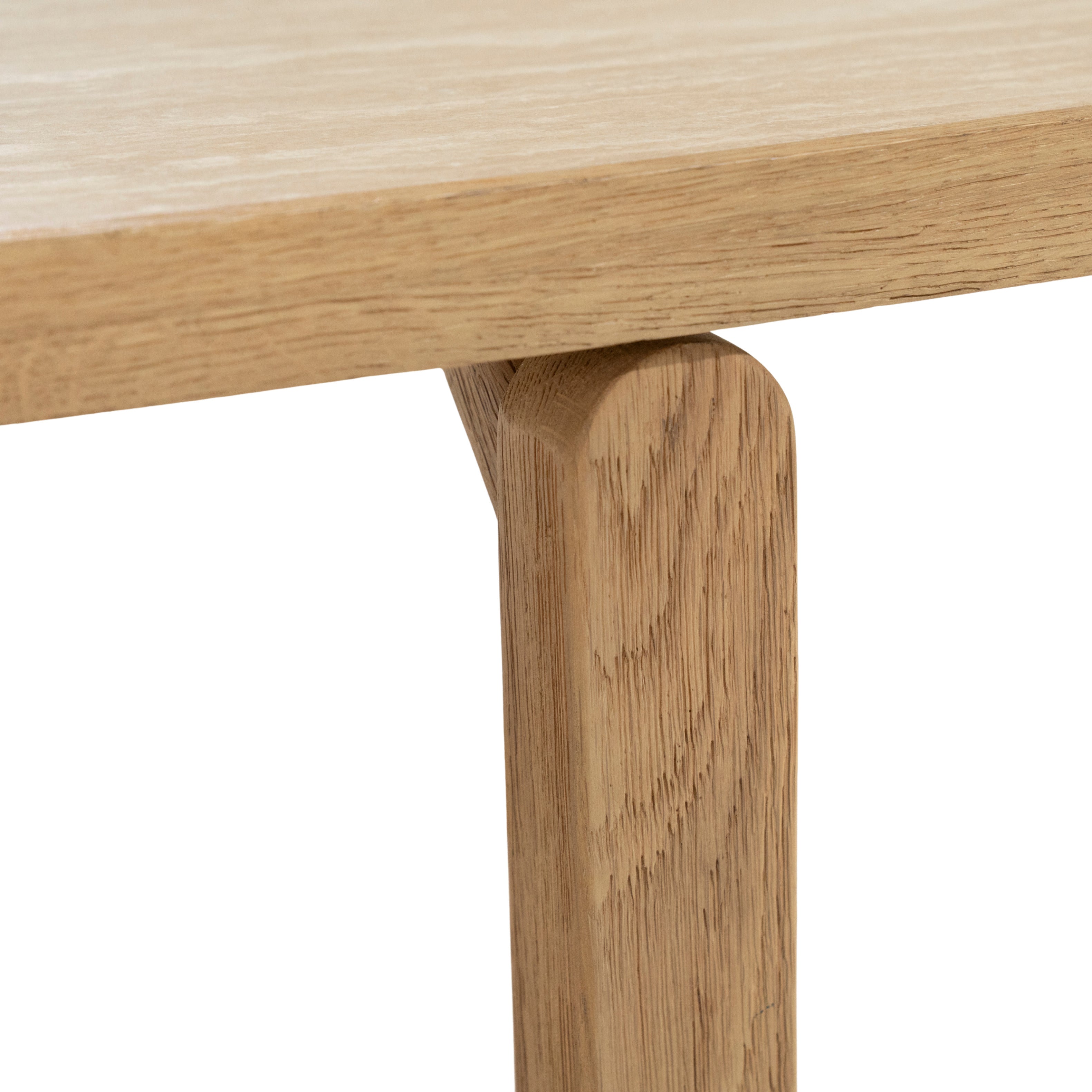 Salontafel VIDAR van travertin met een eiken basis