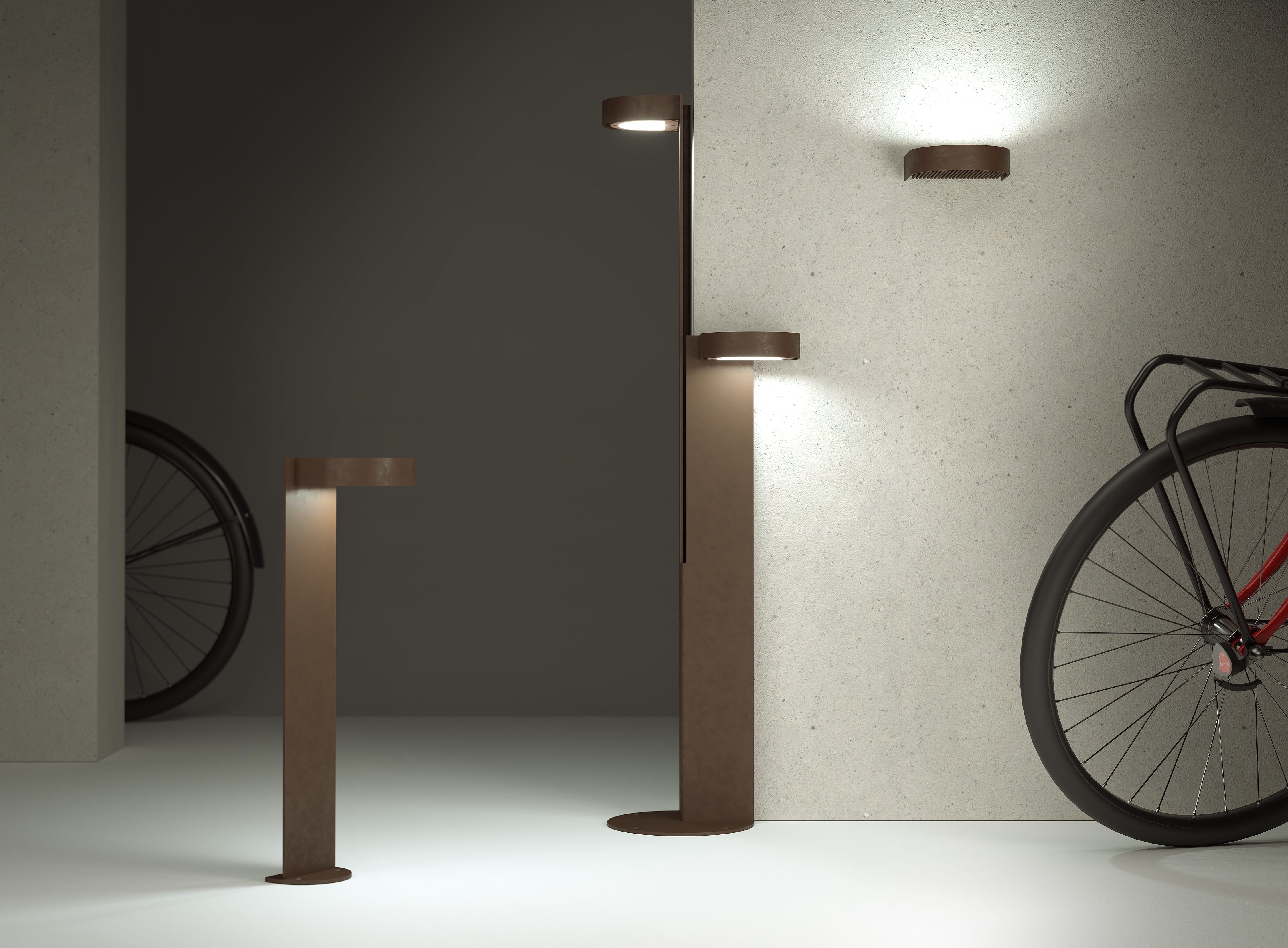 Buiten vloerlamp BRIM bruin