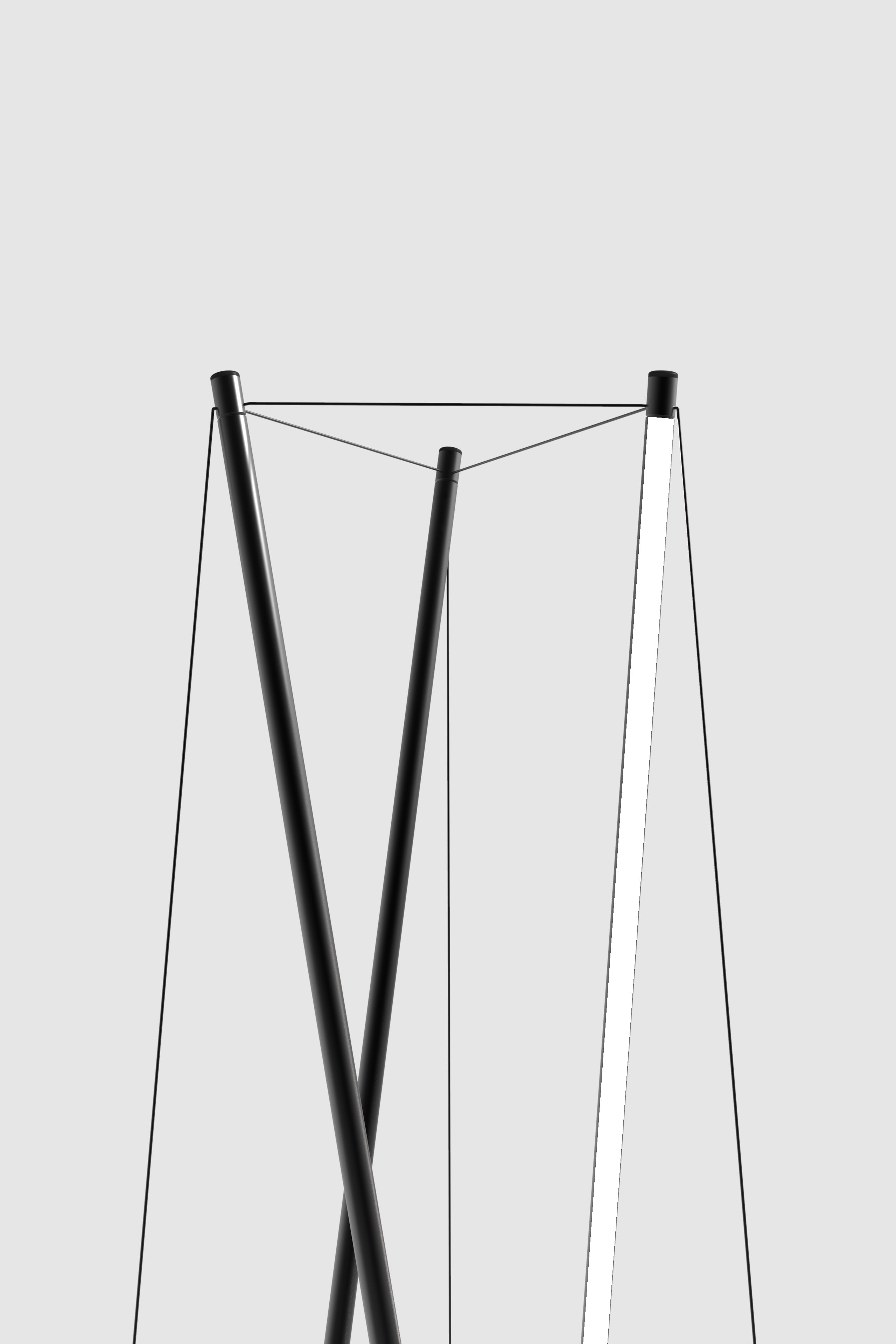 Vloerlamp TENSO zwart