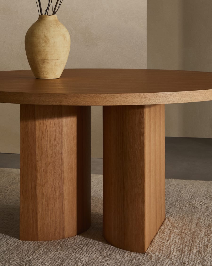 Ronde tafel NEALY eikenfineer