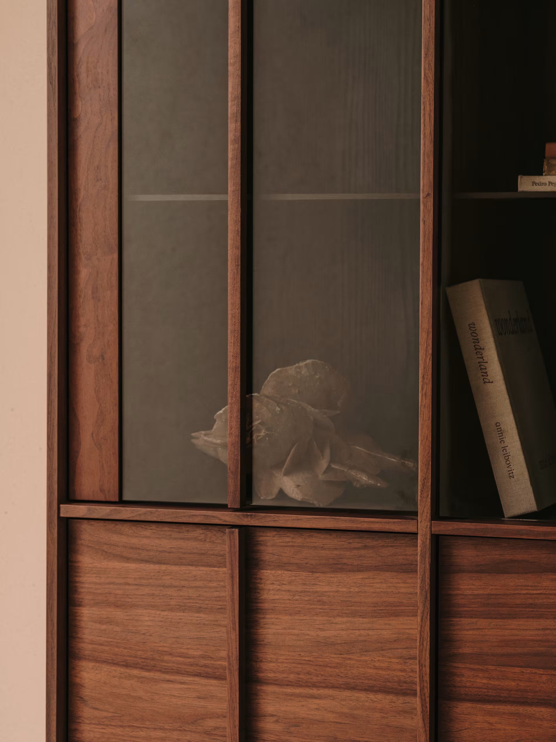 ONIX Display Cabinet in Walnut Finish