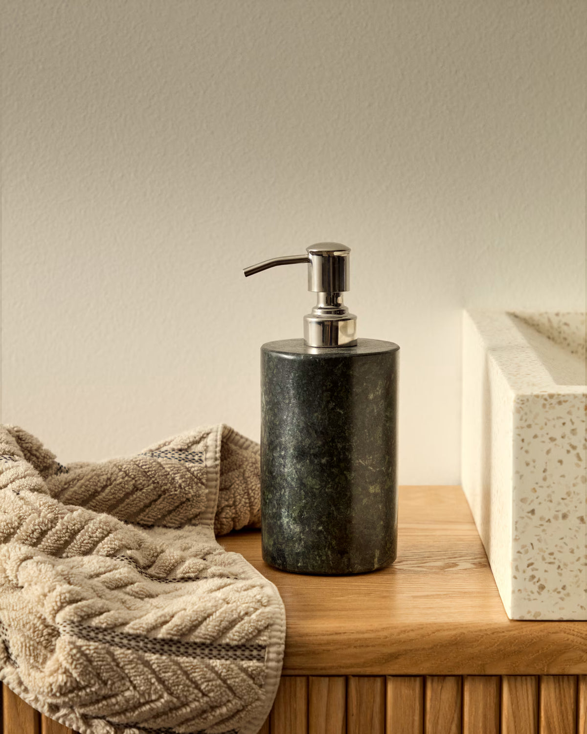 Zeepdispenser ELENEI groene marmer