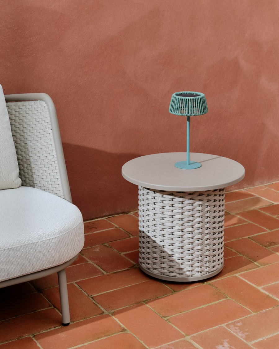 Stolik ogrodowy SEDALIS beżowy, marka Kave Home