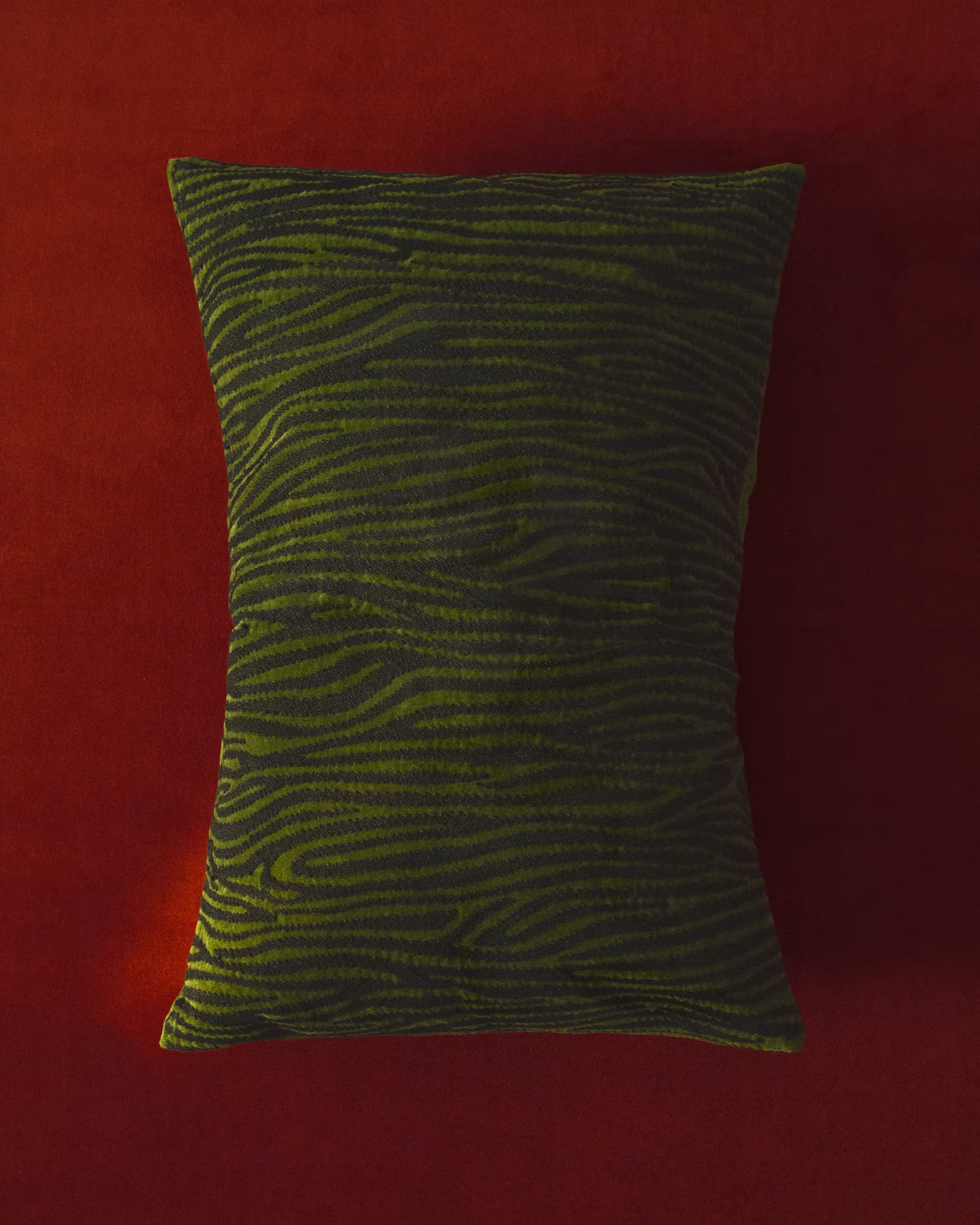 DAVINA green zebra pillowcase
