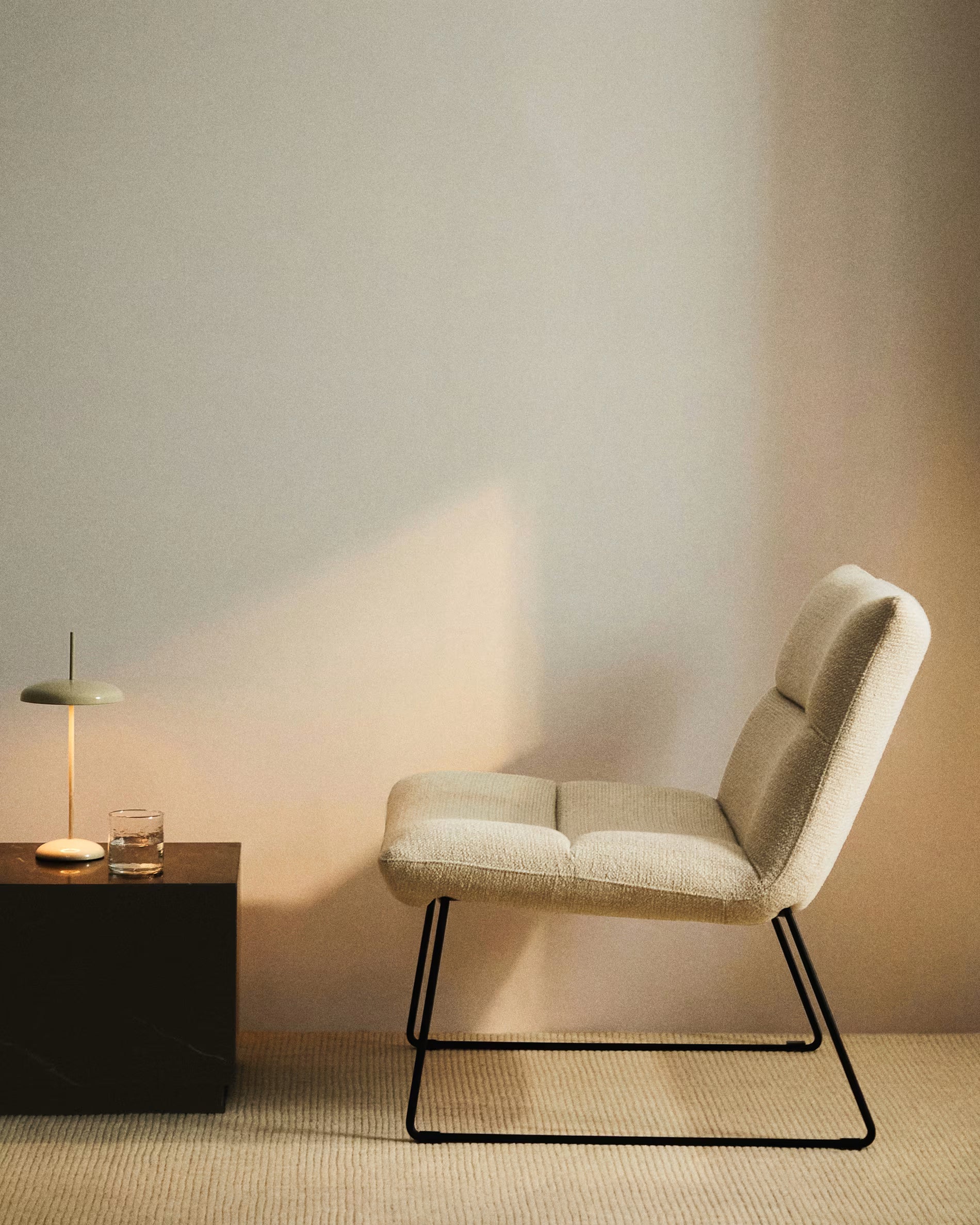 Beige szeniel fauteuil ASEN