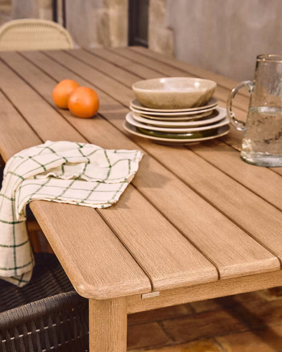 Tuinset SORI acaciahout met beige afwerking
