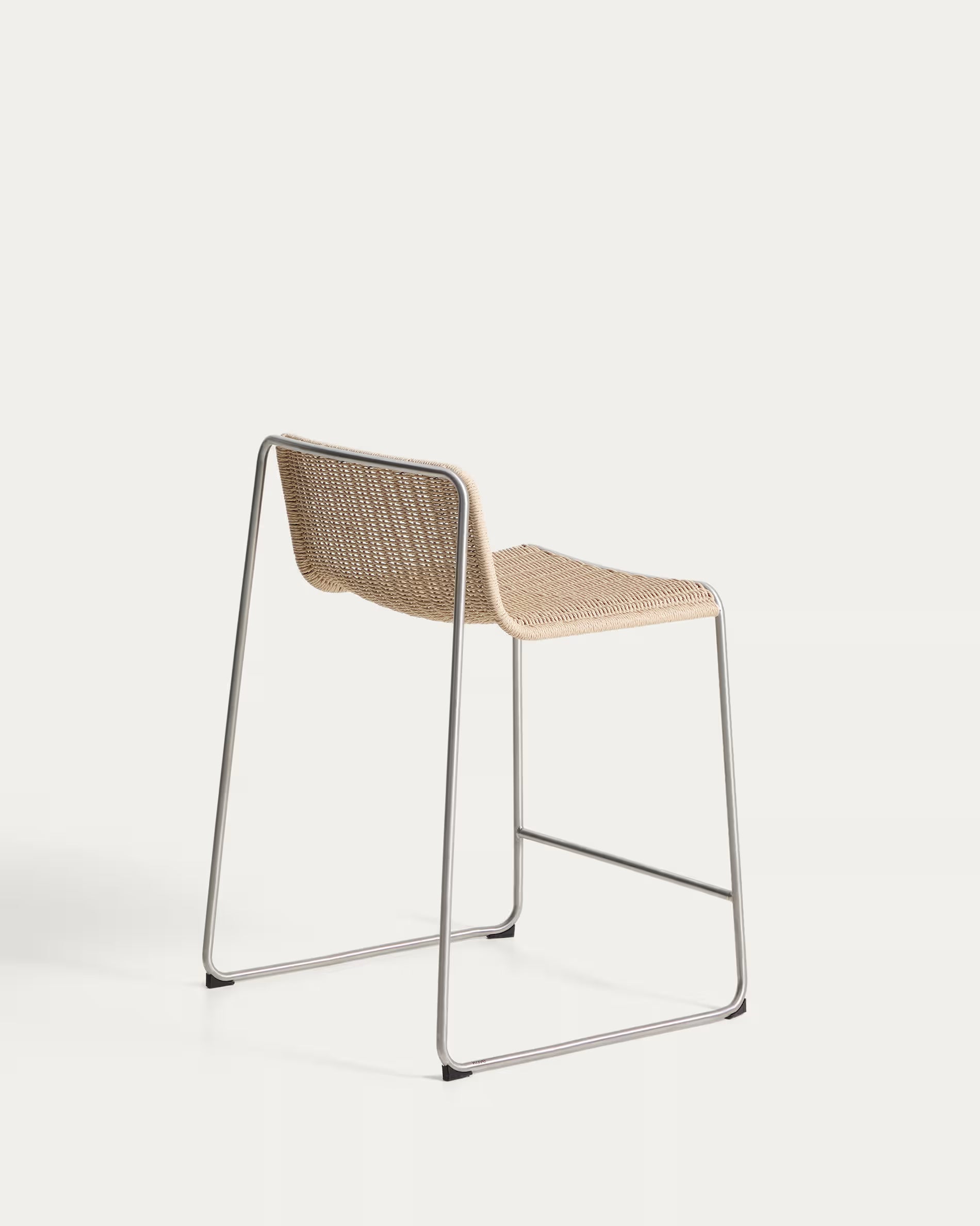 Buitenbarstoel TAVARI beige met stalen basis